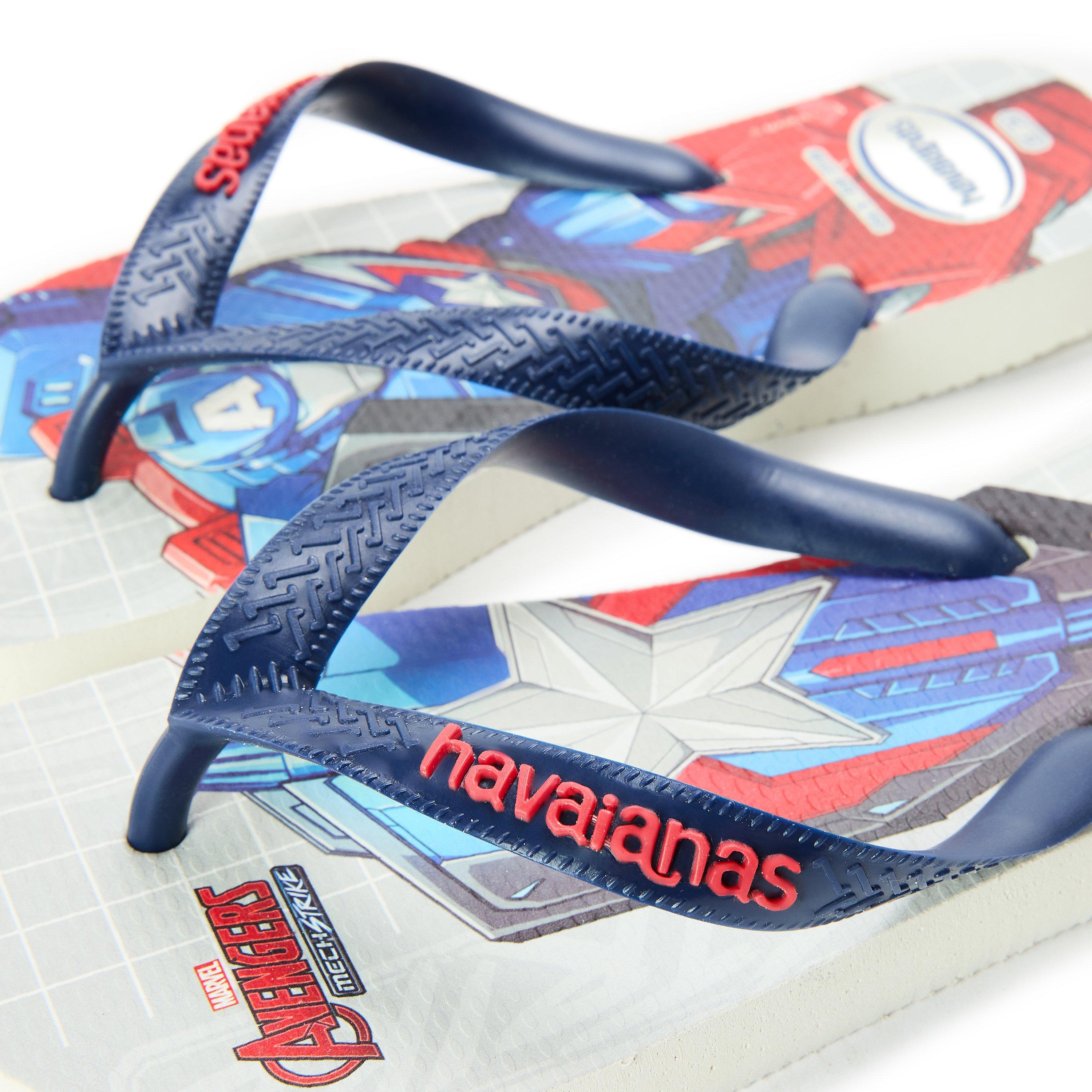 White - Havaianas - Hav. Kids Top Marvel Ii White 35/36 Flip Flops Womens - 3