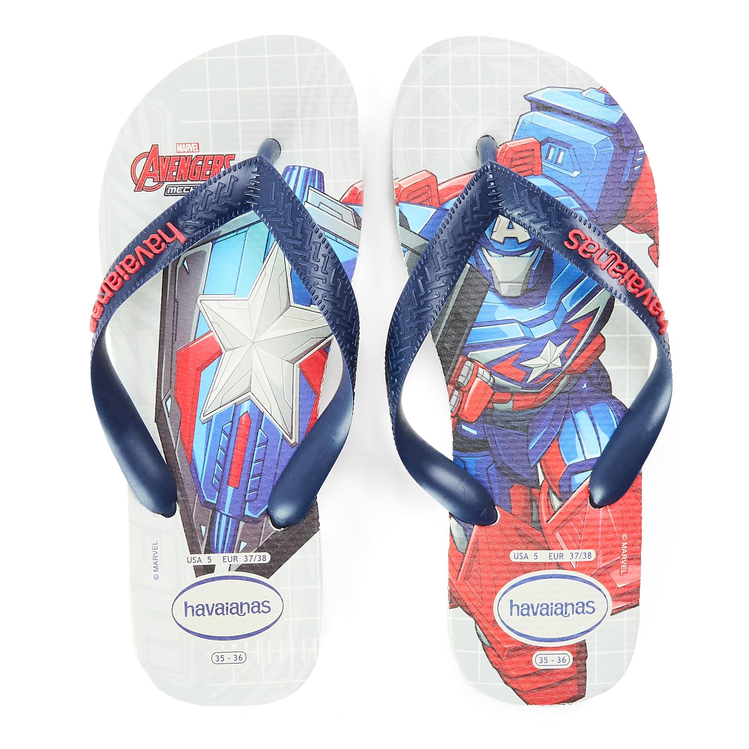 White - Havaianas - Hav. Kids Top Marvel Ii White 35/36 Flip Flops Womens - 4
