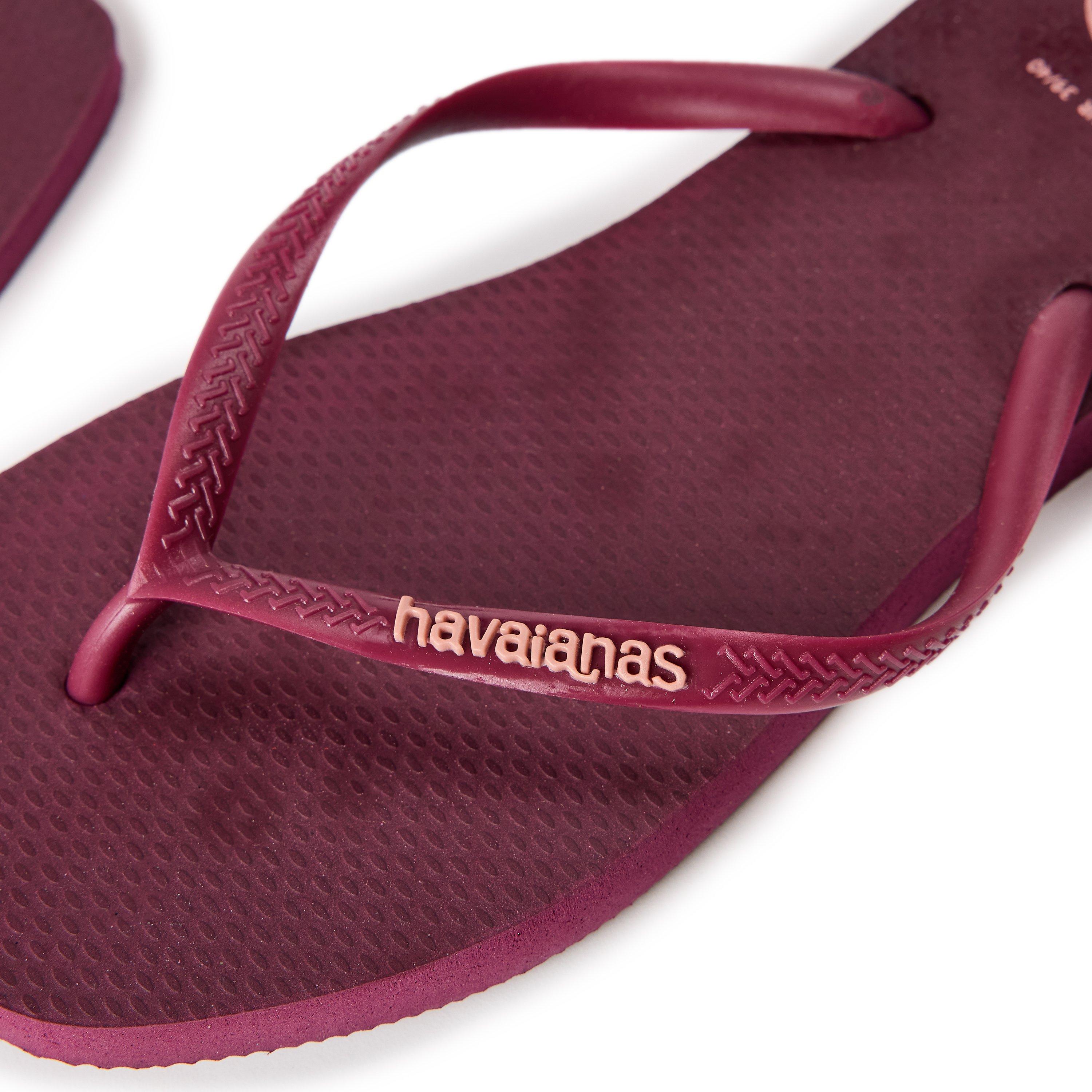 Purple Soil - Havaianas - Hav. Square Logo Pop Up Pau Brasil Flip Flops Womens - 3