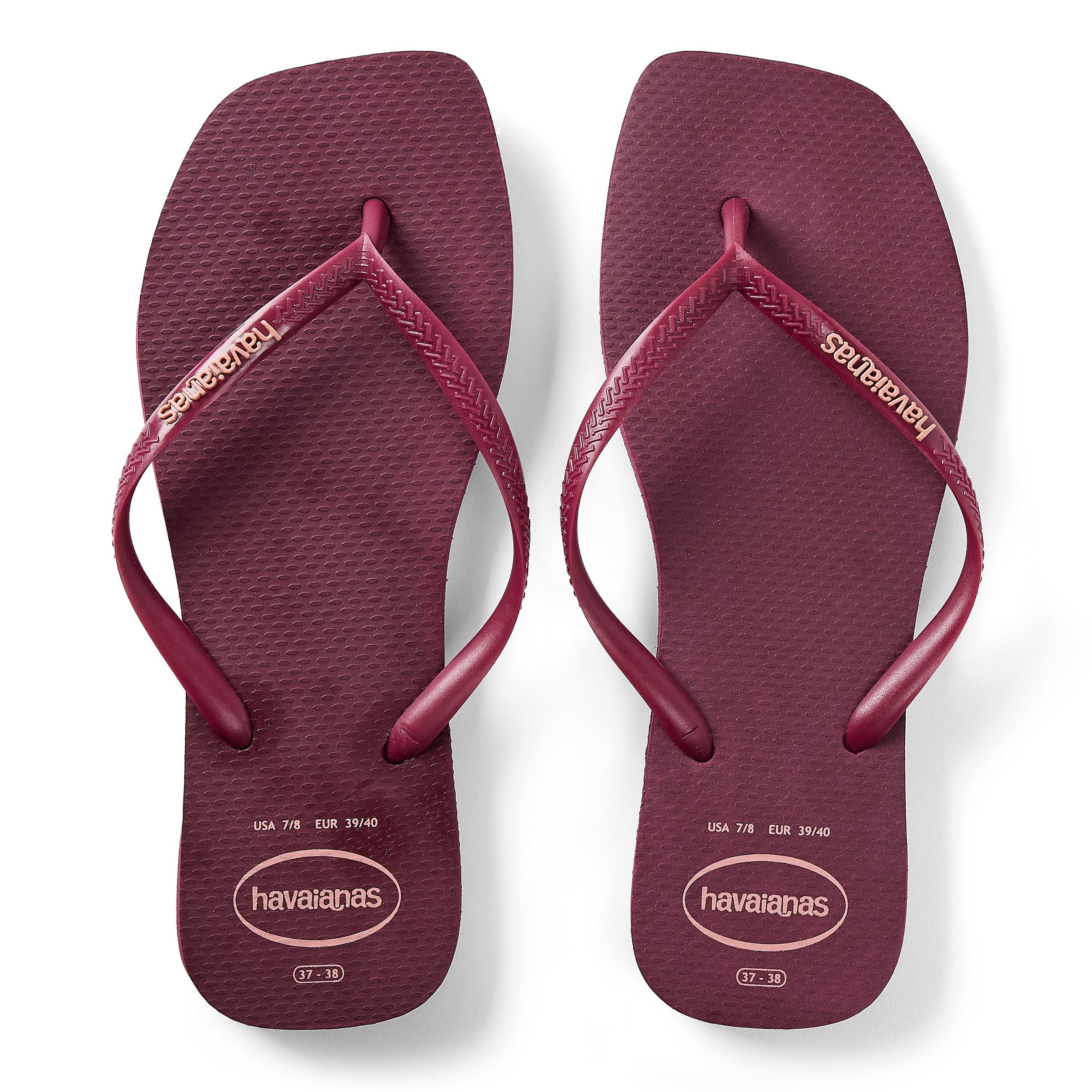 Purple Soil - Havaianas - Hav. Square Logo Pop Up Pau Brasil Flip Flops Womens - 4