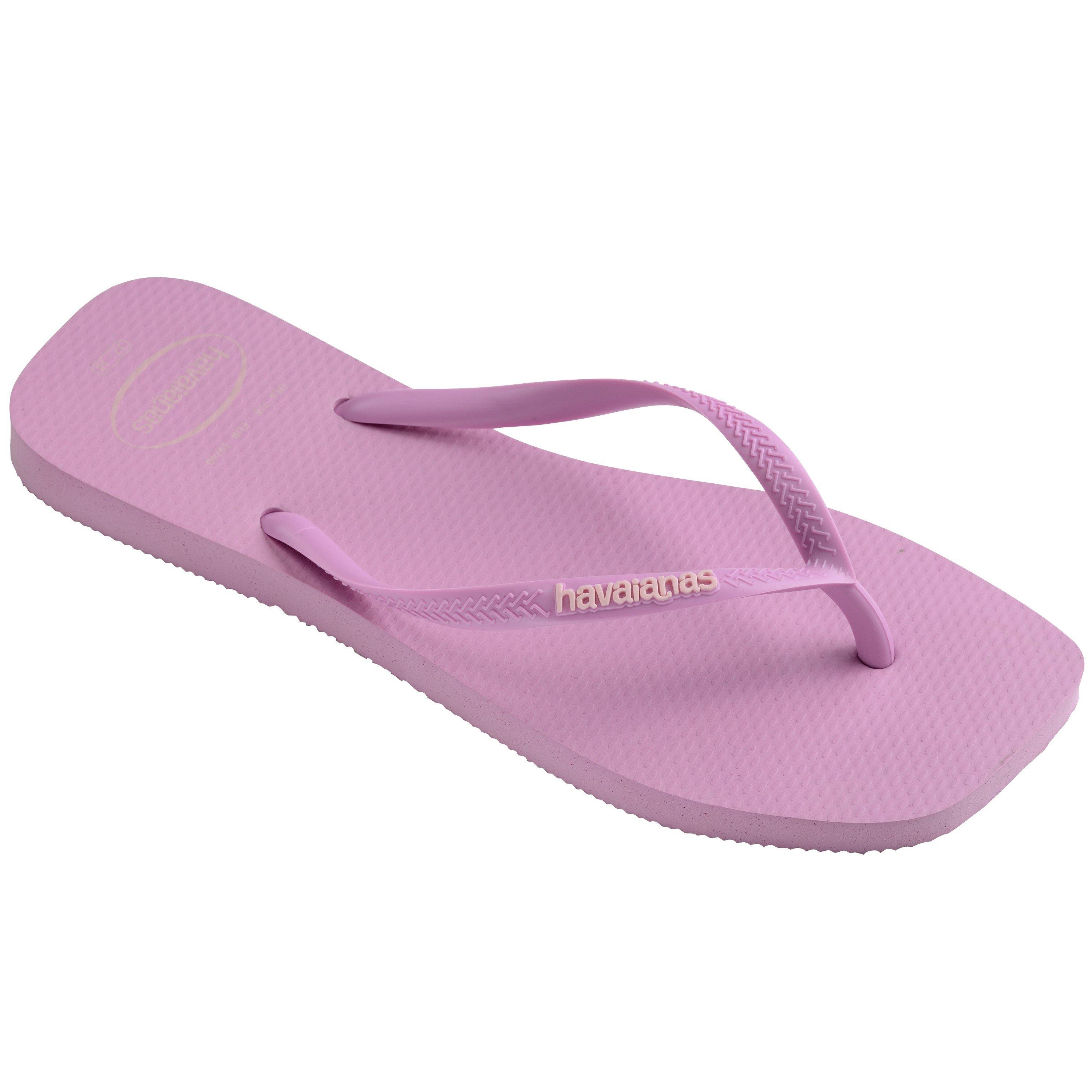Lavender - Havaianas - Hav. Square Logo Pop Up Pau Brasil Flip Flops Womens - 2