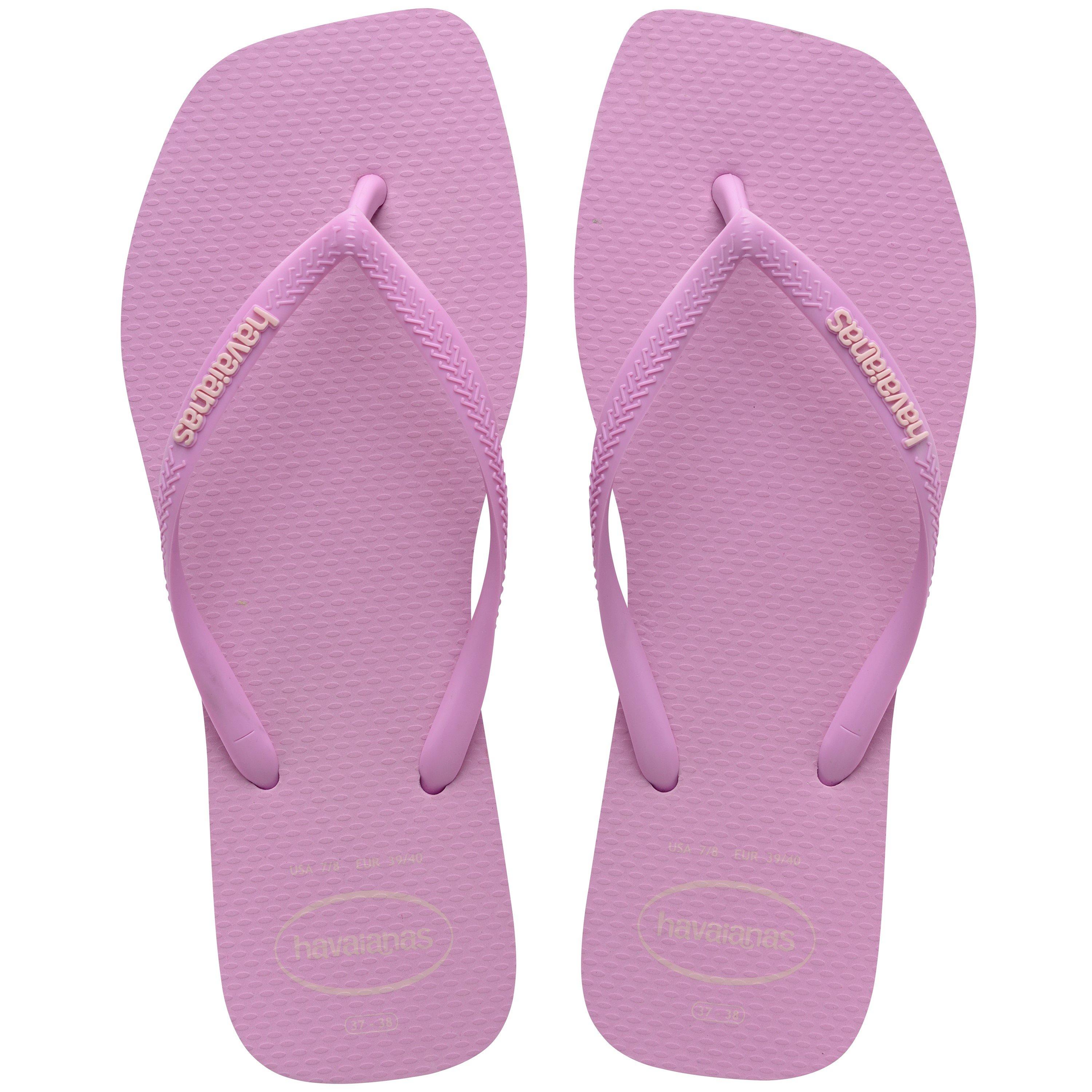 Lavender - Havaianas - Hav. Square Logo Pop Up Pau Brasil Flip Flops Womens - 3