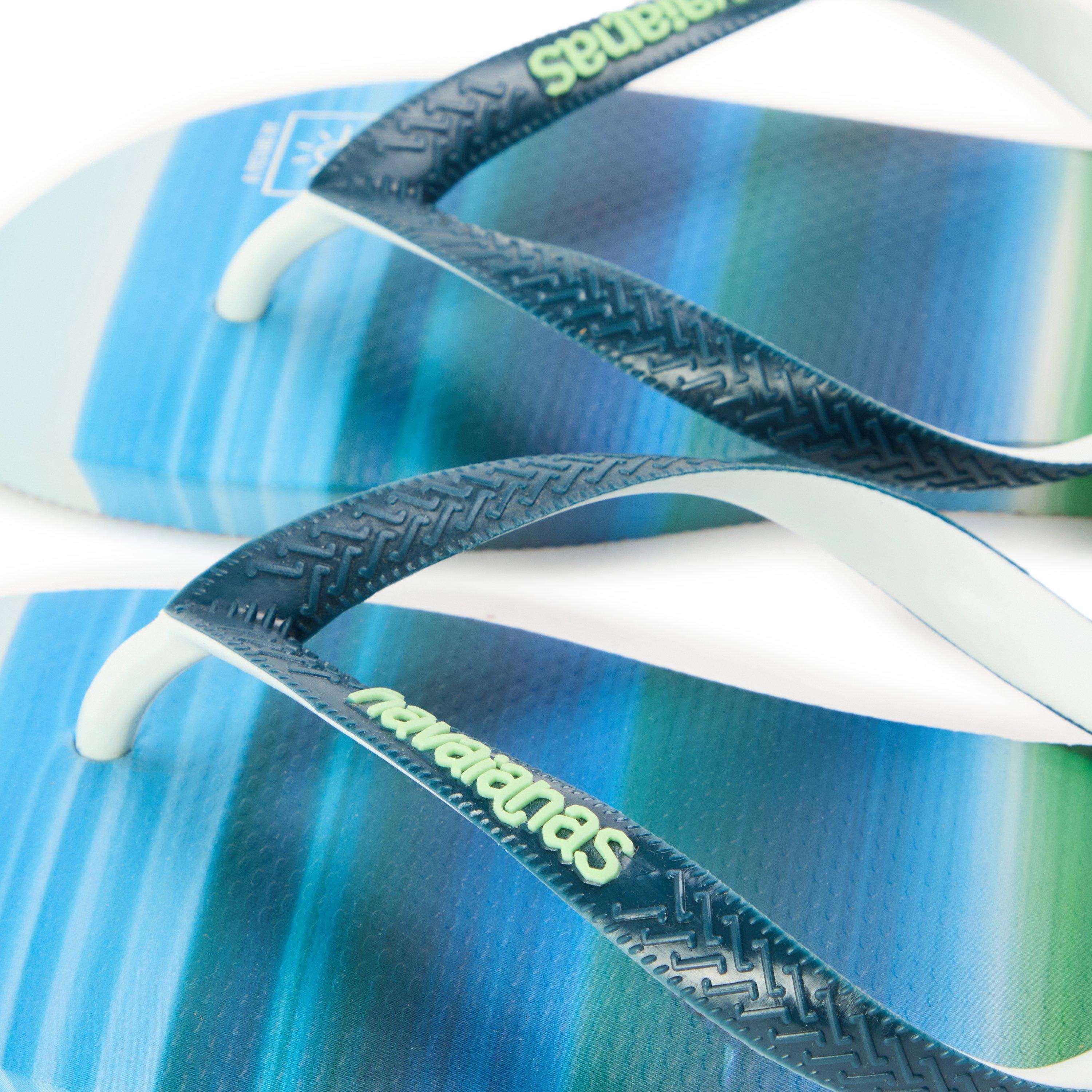 Beige/Blue - Havaianas - Women's Top Print Flip Flops - 3