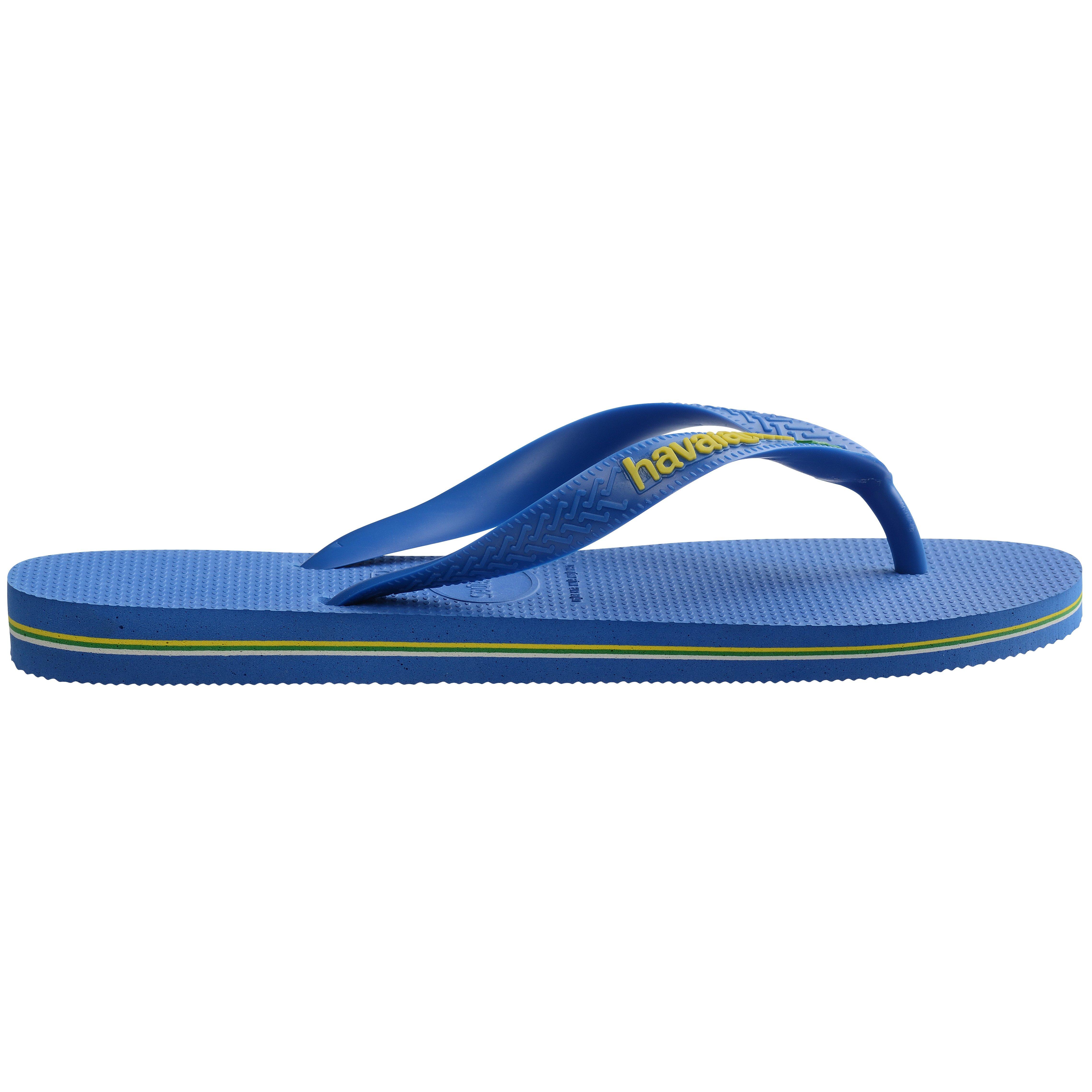 Havaianas Women's Brasil Flip Flops - Star Blue - 13C