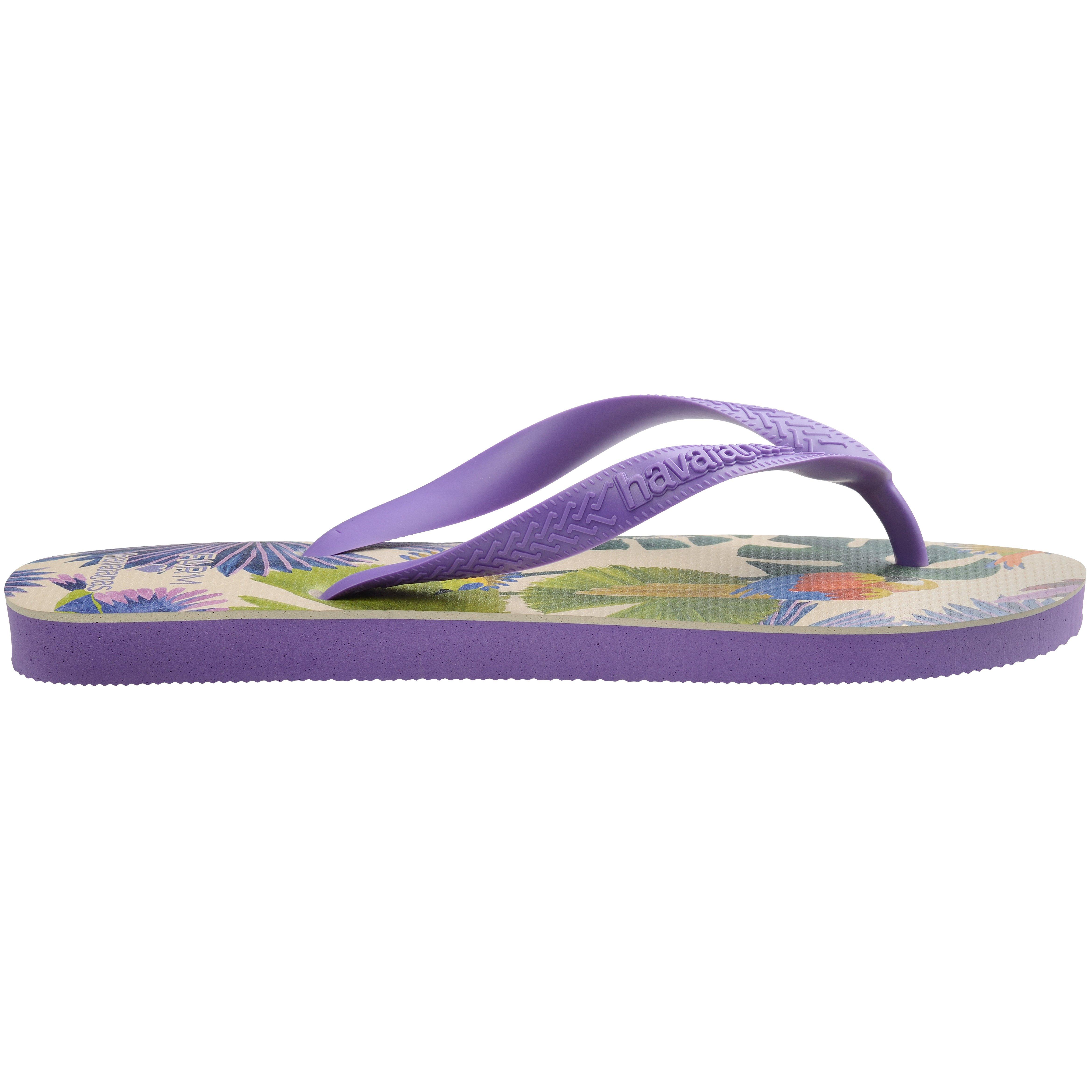 Dark Purple - Havaianas - Women's Top Print Flip Flops - 1