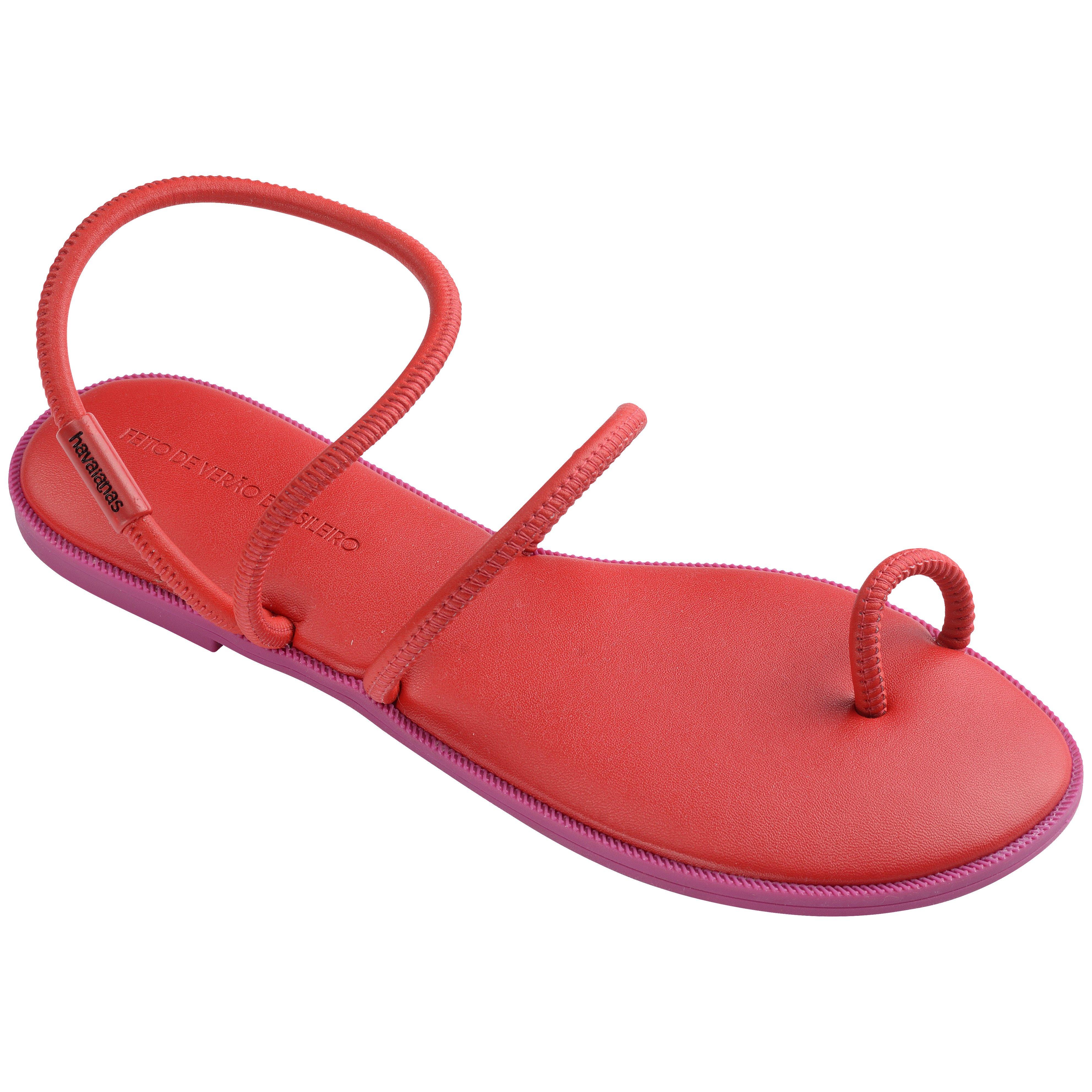 Havaianas Women's Una Sandl Flip Flops - Ruby Red - 2
