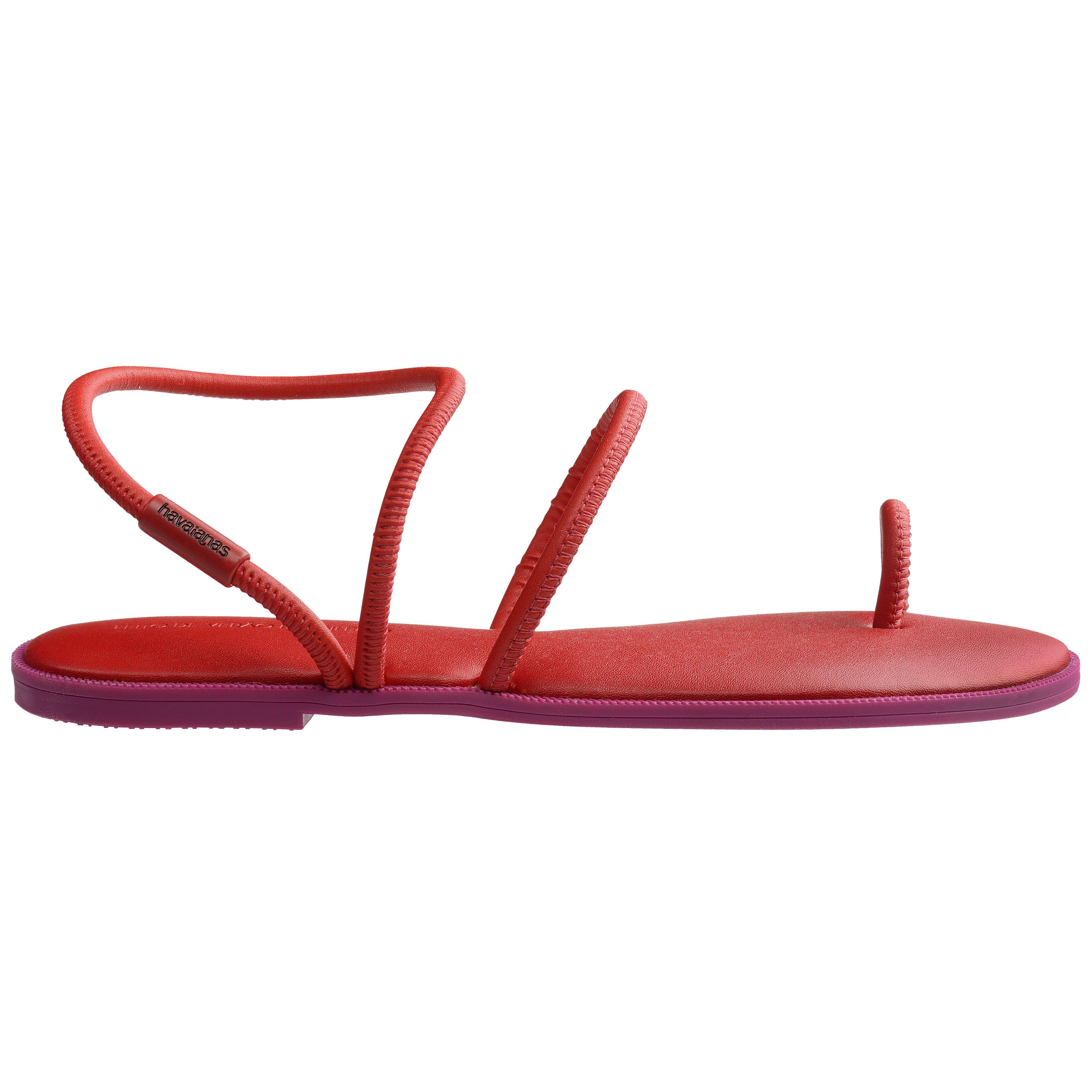 Havaianas Women's Una Sandl Flip Flops - Ruby Red - 4.5