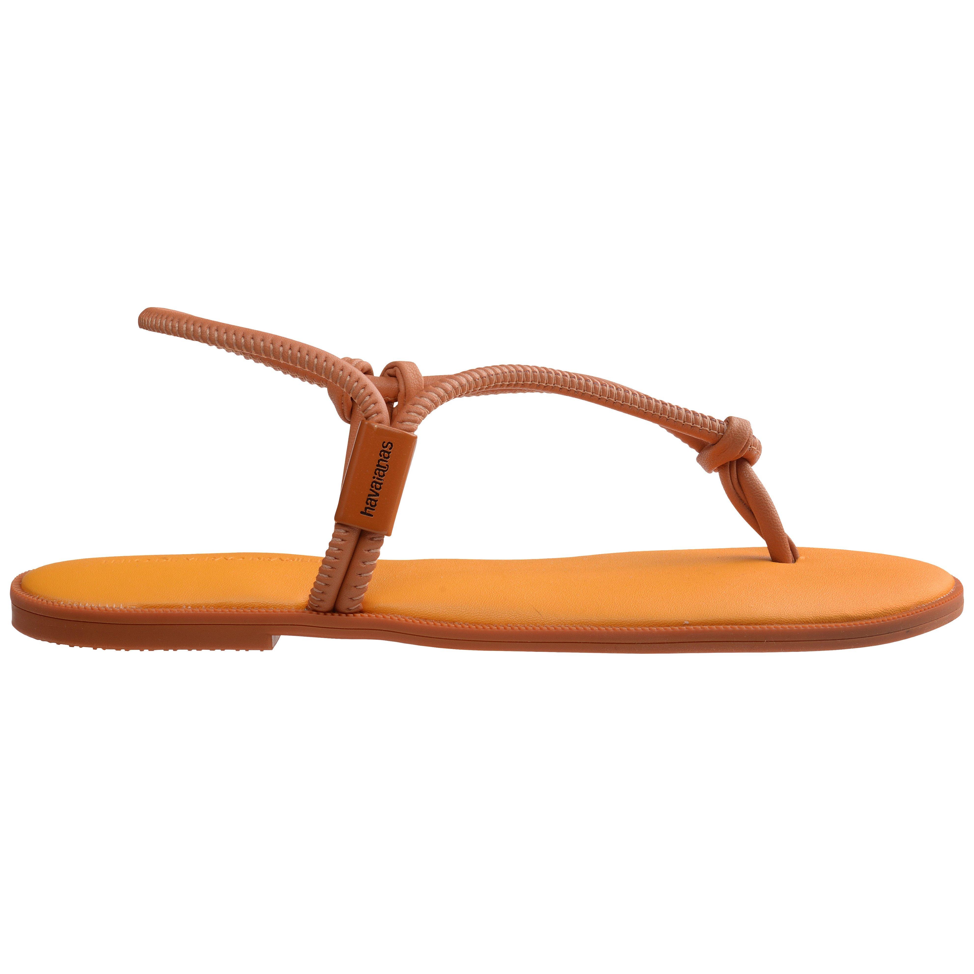 Havaianas Women's Una Sandl Flip Flops - Cerrado Orange - 4.5