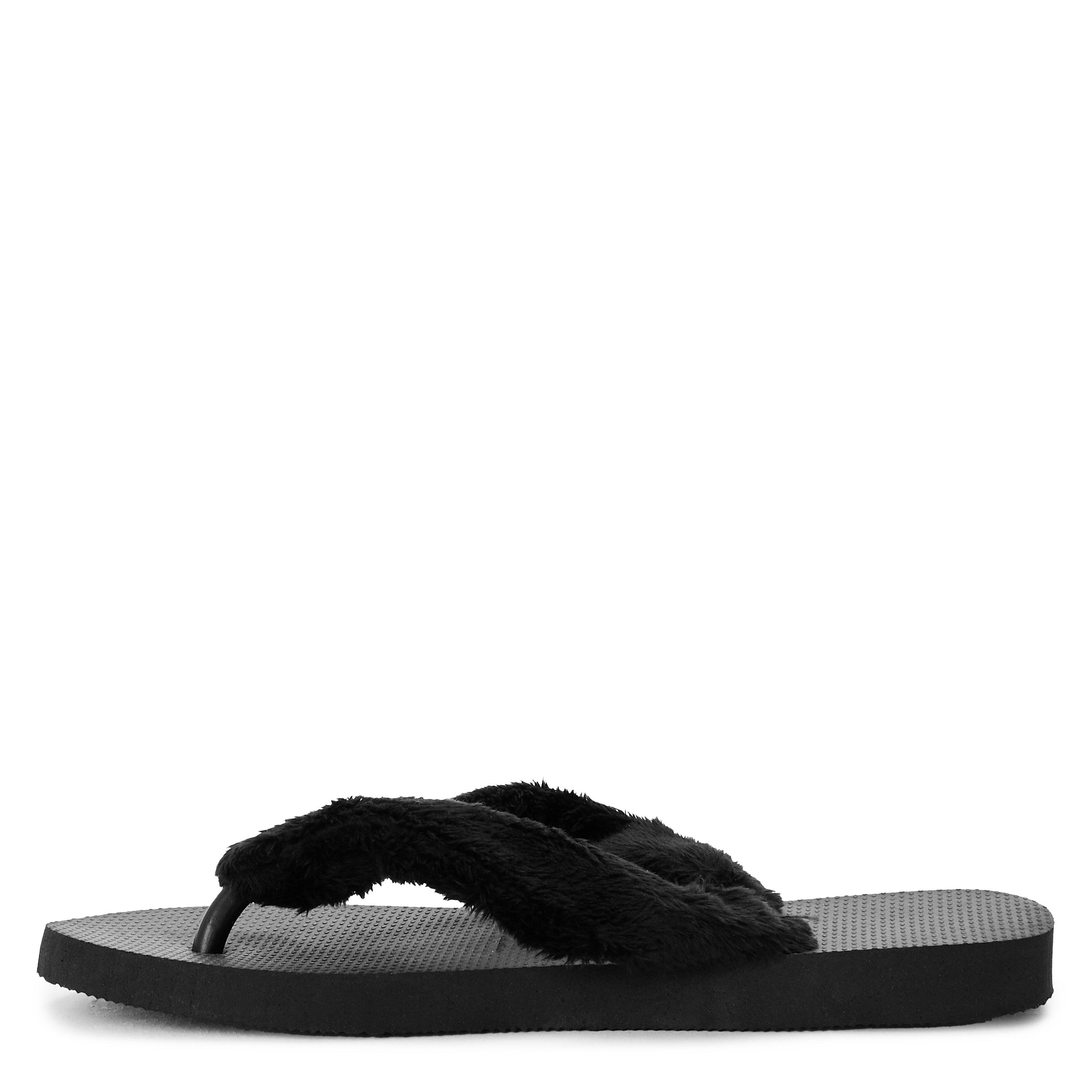 Zwart - Havaianas - Hav. Top Home Fluffy Black 39/40 Flip Flops Womens - 2