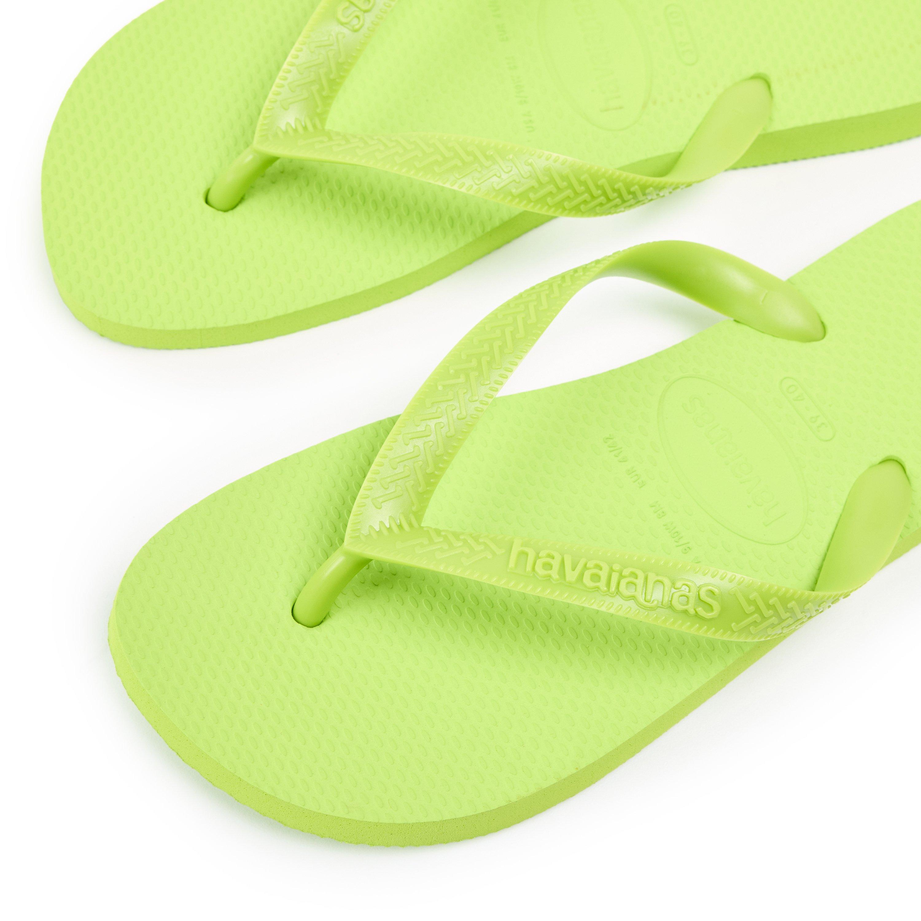 Lemon Green - Havaianas - Hav. Top Leaf Green 37/38 Flip Flops Womens - 3