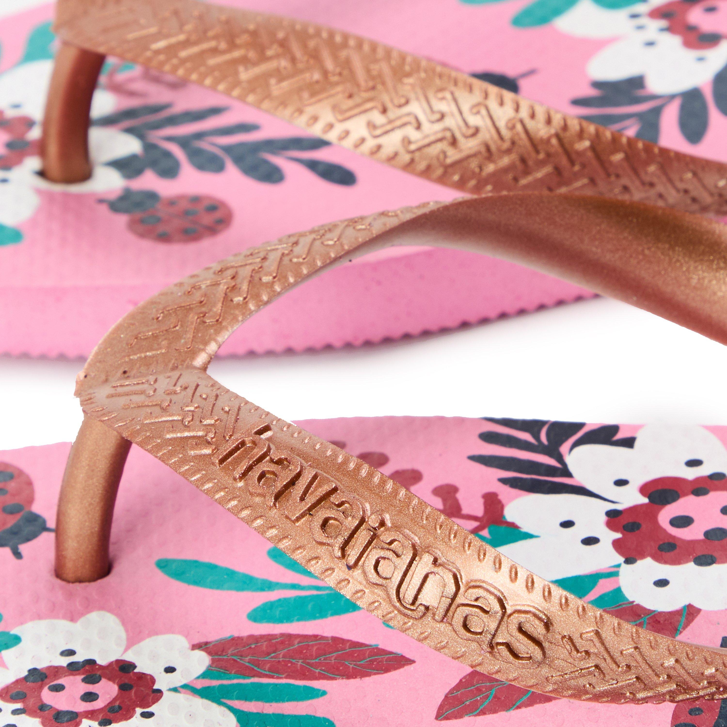 Pink Lemonade - Havaianas - Hav. Kids Flores Pink Lemonade 35/3 Flip Flops Womens - 3