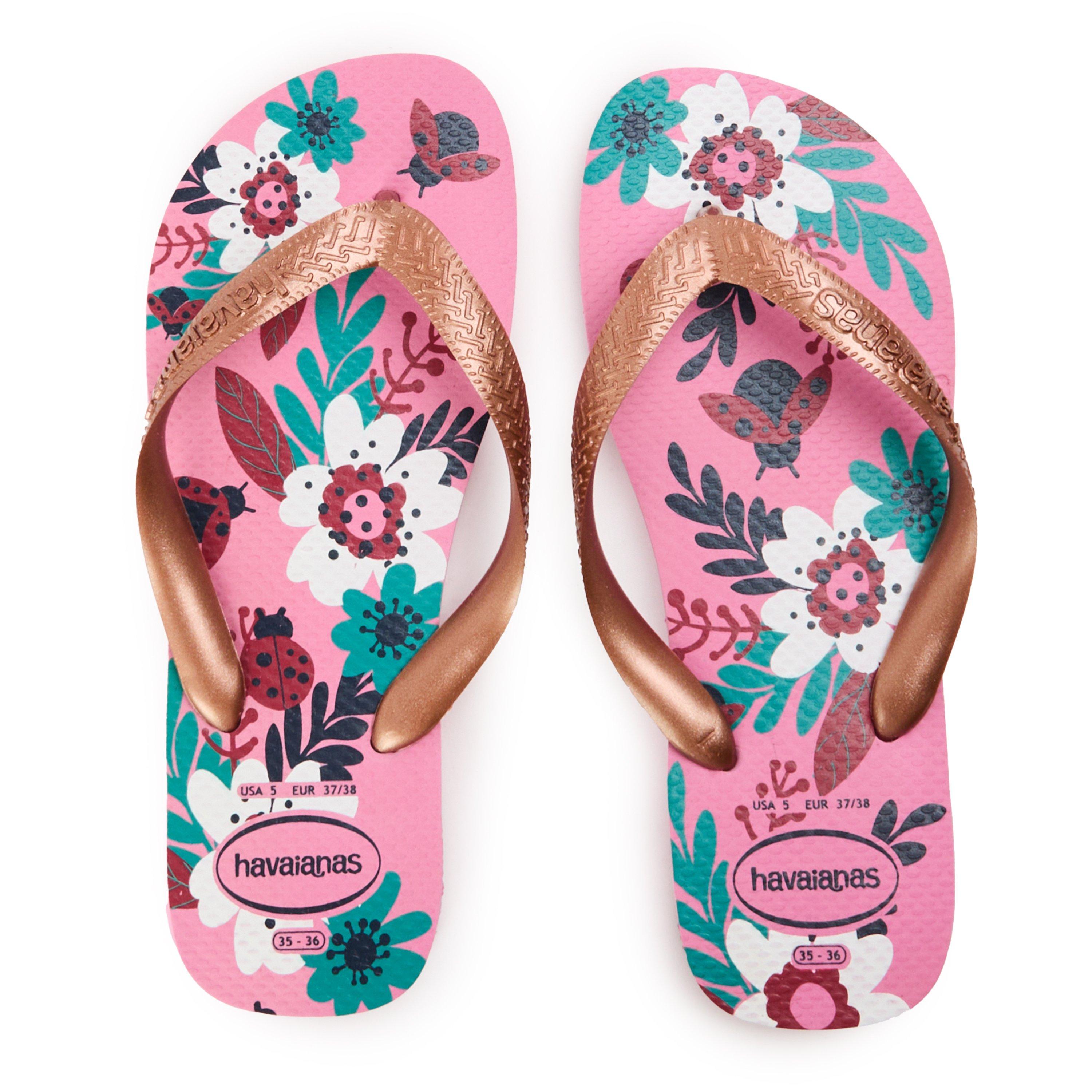 Pink Lemonade - Havaianas - Hav. Kids Flores Pink Lemonade 35/3 Flip Flops Womens - 4