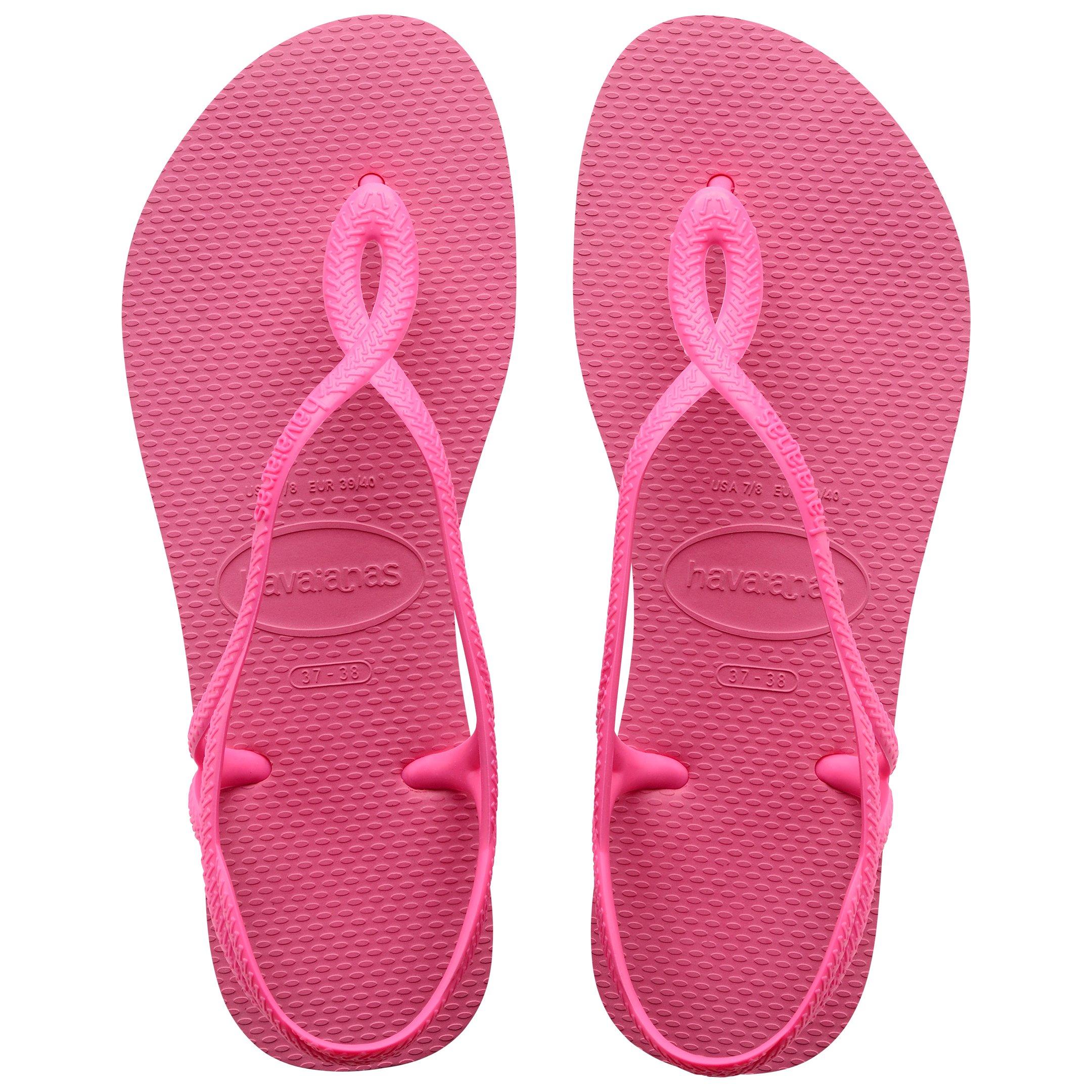 Ciber Pink - Havaianas - Hav. Luna Ciber Pink 37/38 Flip Flops Womens - 3