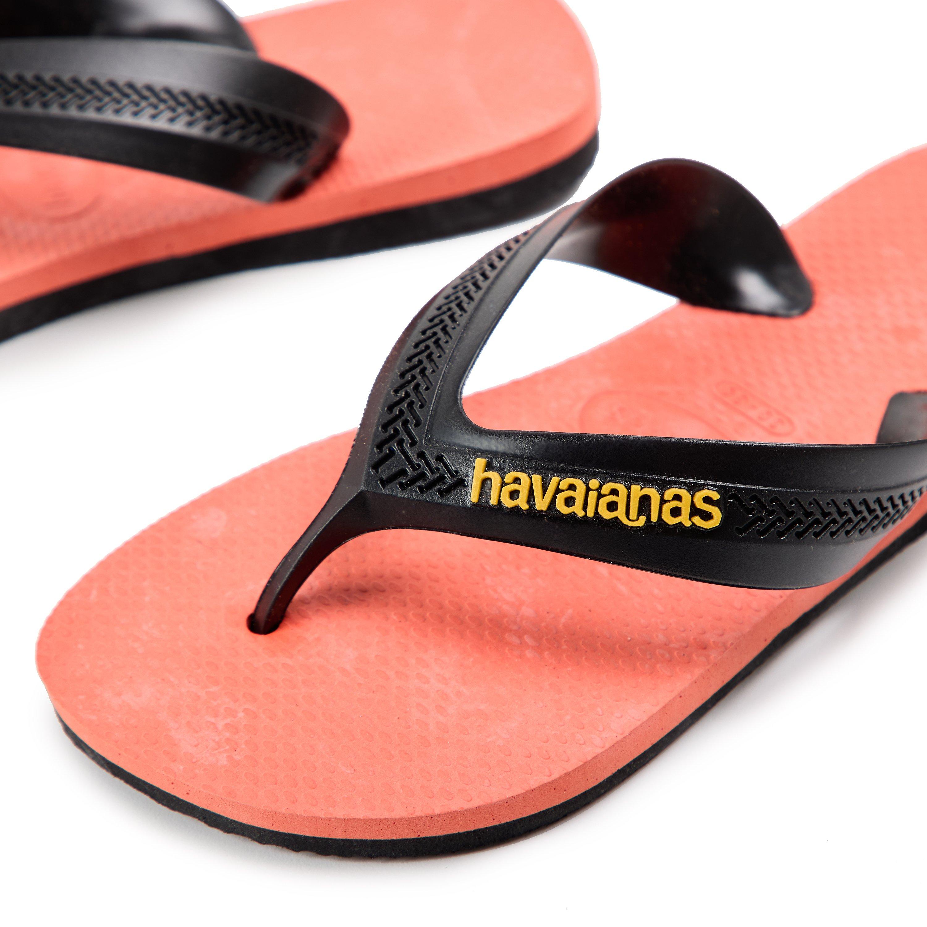 Salmon - Havaianas - Hav. Kids Max Leaf Green 35/36 Flip Flops Womens - 3