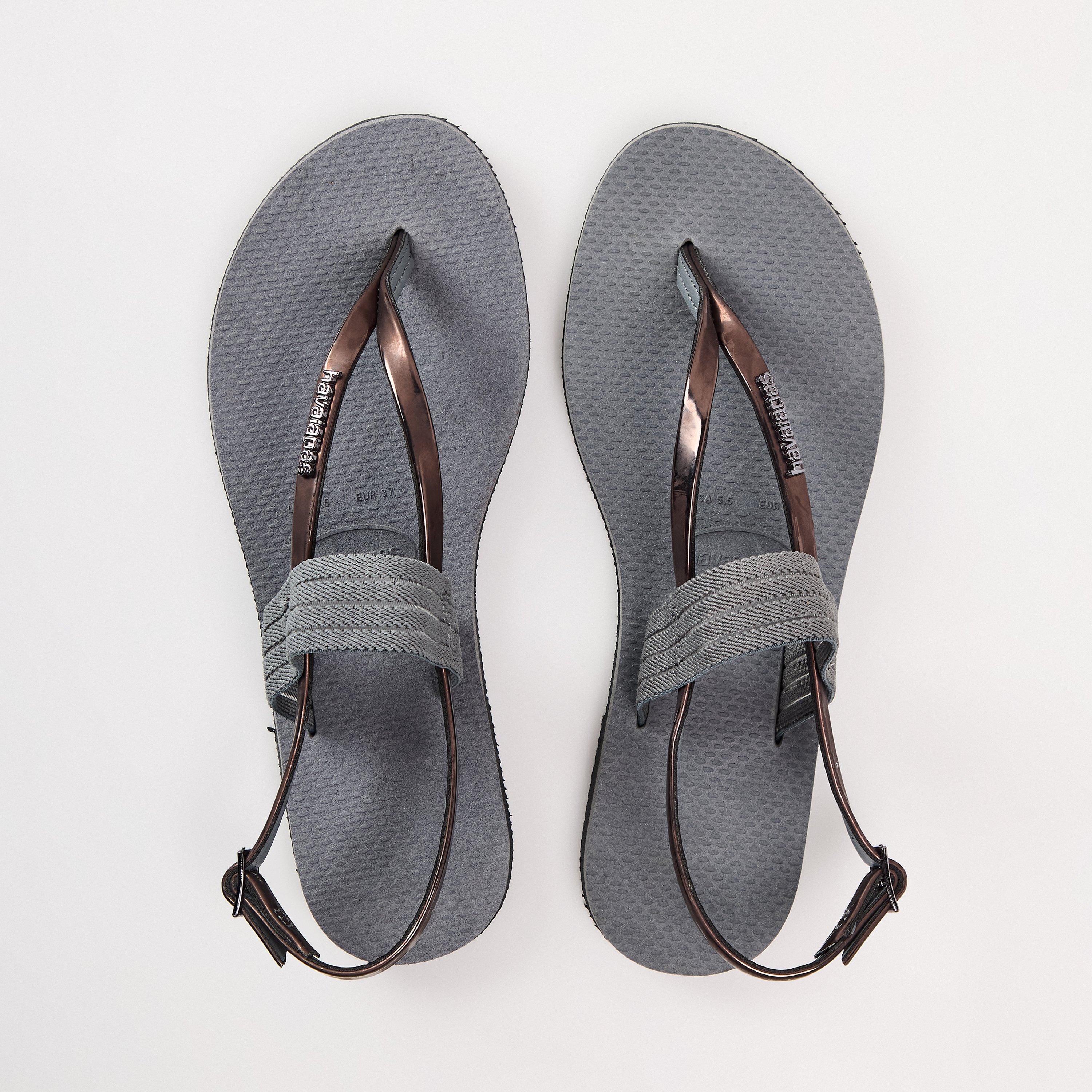 Čelično sivo - Havaianas - Hav. You Floripa Steel Grey 035 Flip Flops Womens - 3