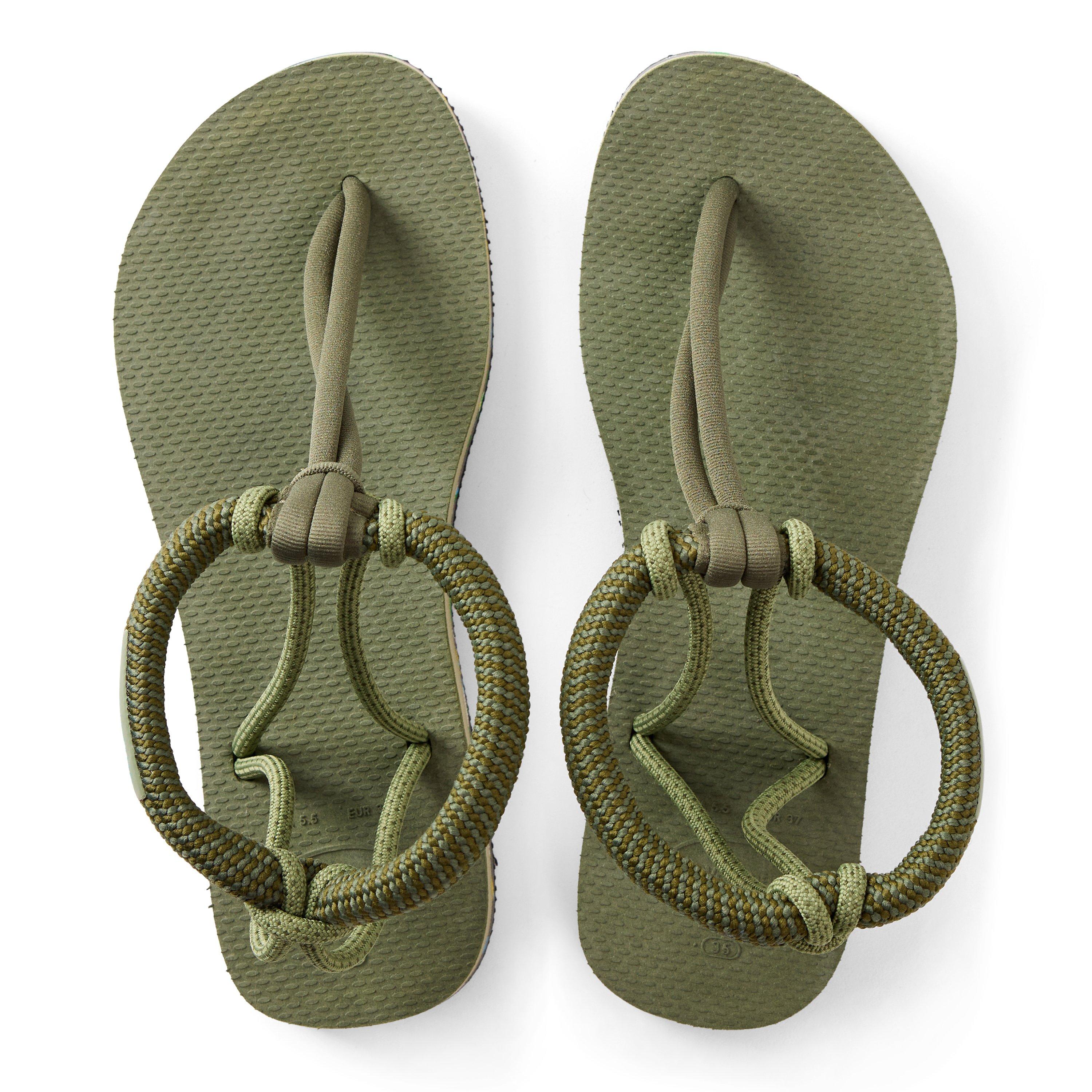 Green - Havaianas - Hav. Cosmo Madrid Ballet Rose 35 Flip Flops Womens - 4