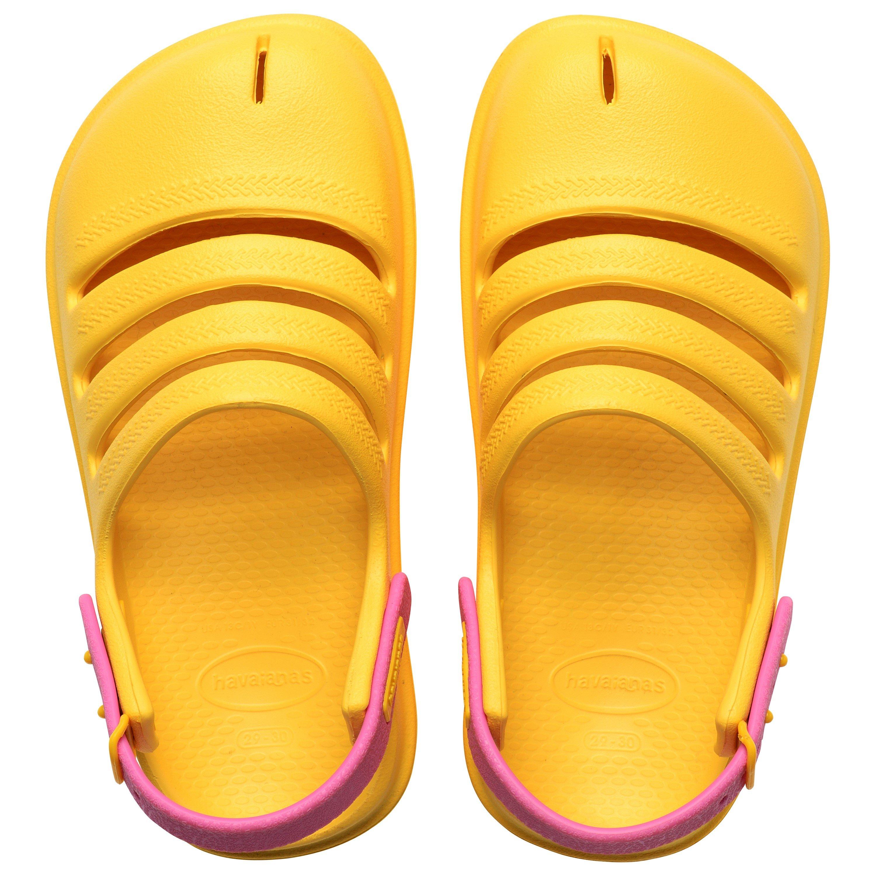 Yellow Gold - Havaianas - Hav. Kids Clog Black/Lemon Green 35 Flip Flops Womens - 3