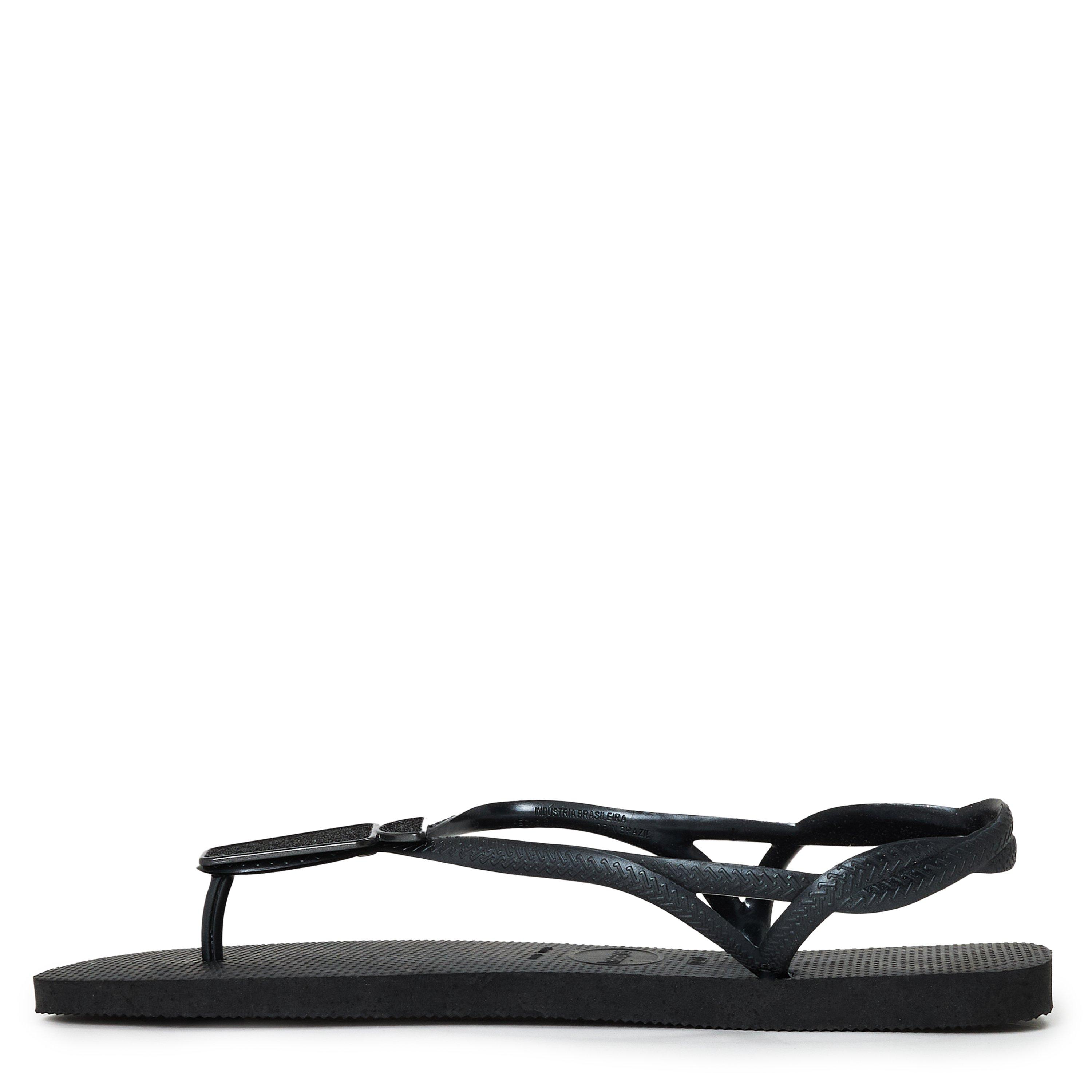 Zwart - Havaianas - Women's Luna Squared Chic Crocus Rose Flip Flops - 2