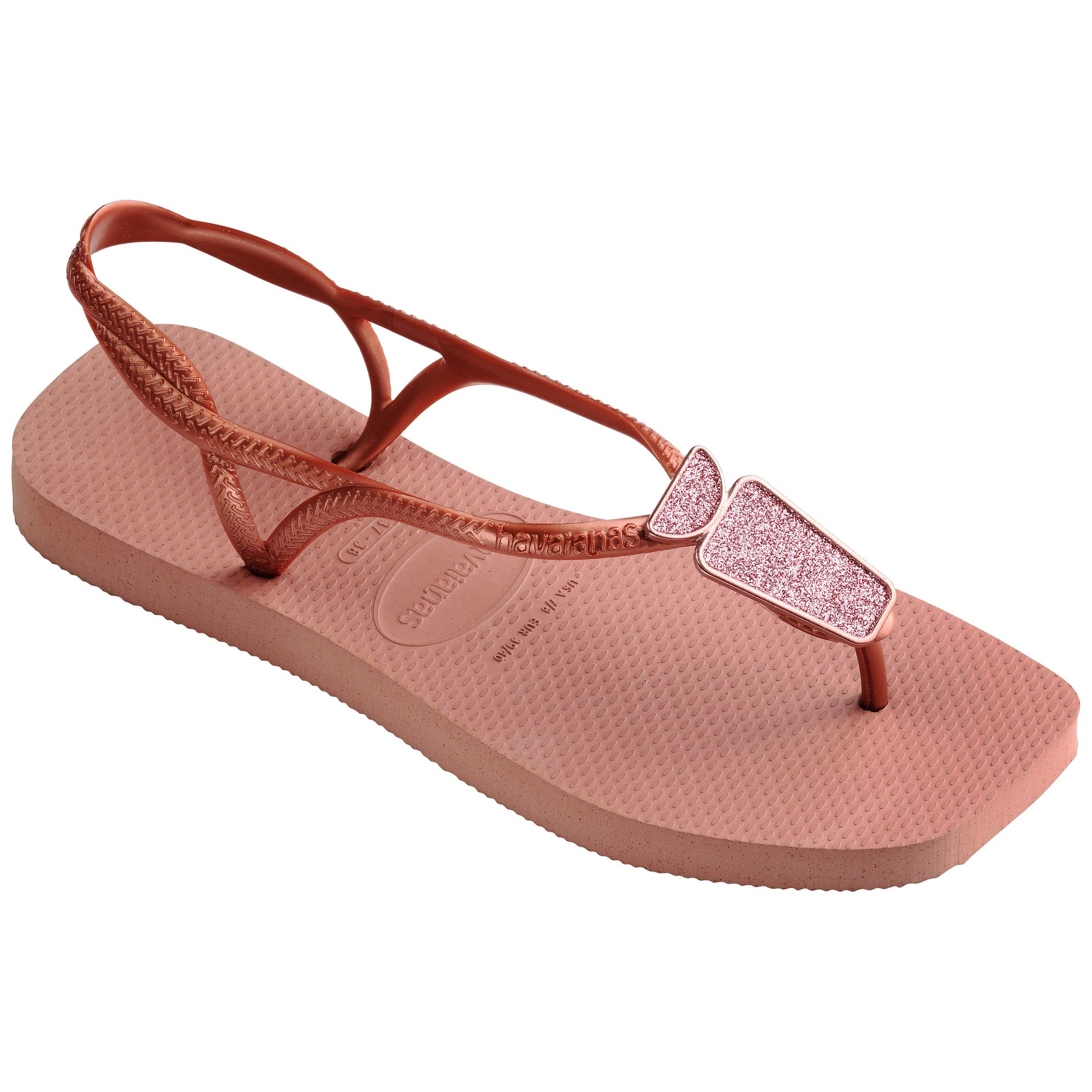 Crocus Rose - Havaianas - Hav. Luna Squared Chic Crocus Rose Flip Flops Womens - 2