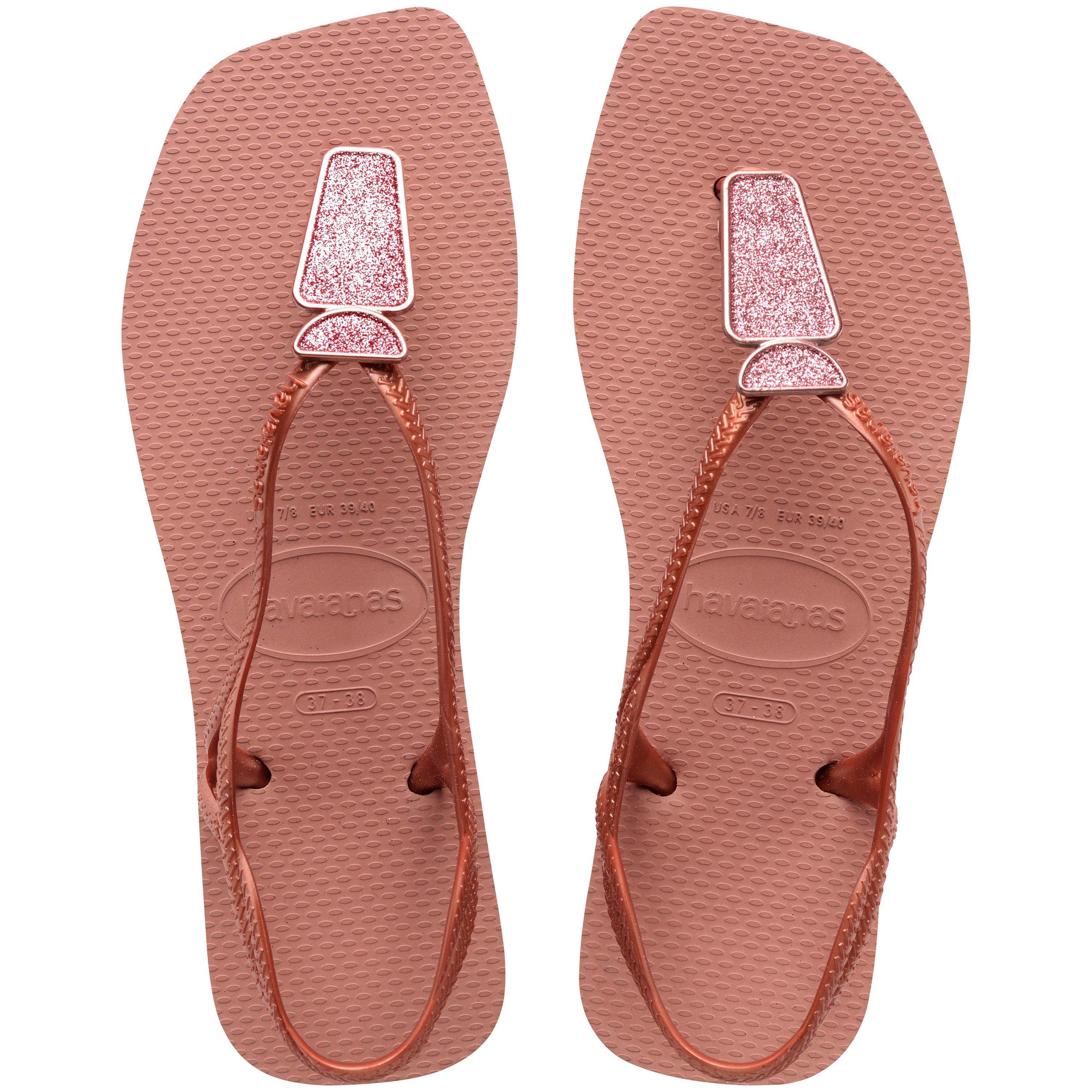 Crocus Rose - Havaianas - Hav. Luna Squared Chic Crocus Rose Flip Flops Womens - 3