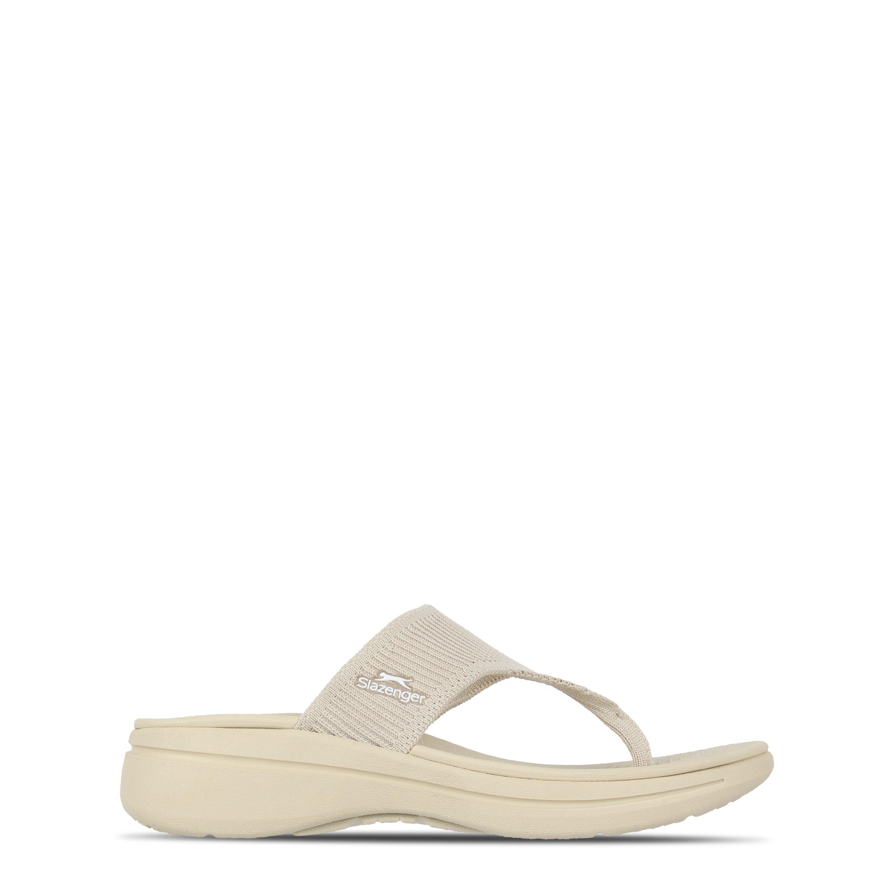 Beige - Slazenger - Womens Slaz Strap Flip Flops - 1