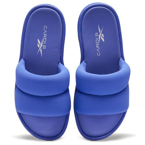 ULTIMA PURPLE - Reebok - Cardi B Womens Slide Sandals - 4