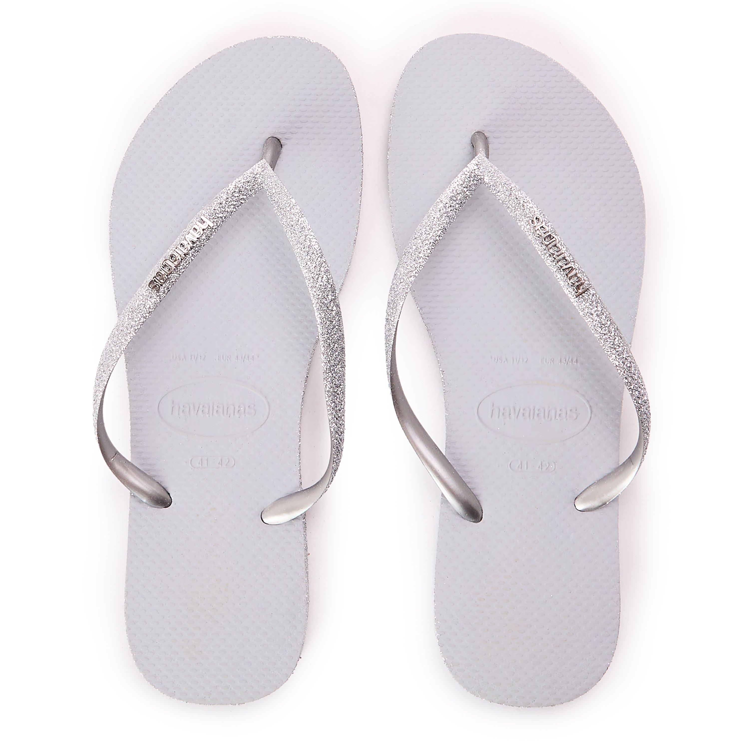 Ice Grey - Havaianas - Hav. Slim Sparkle Ii Ice Grey 41/42 Flip Flops Womens - 4
