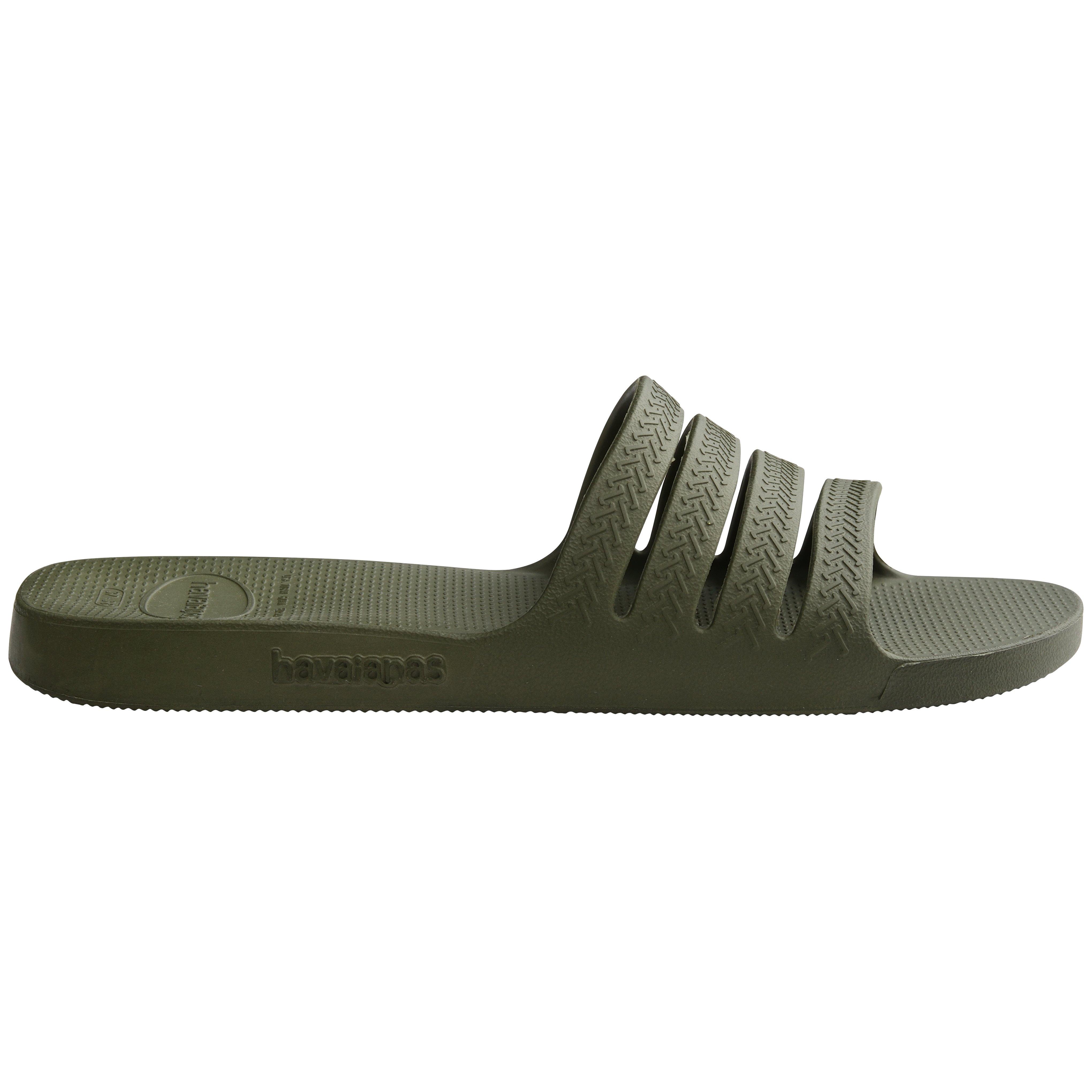 Havaianas Women's Green Slide Stradi Flip Flops - 8