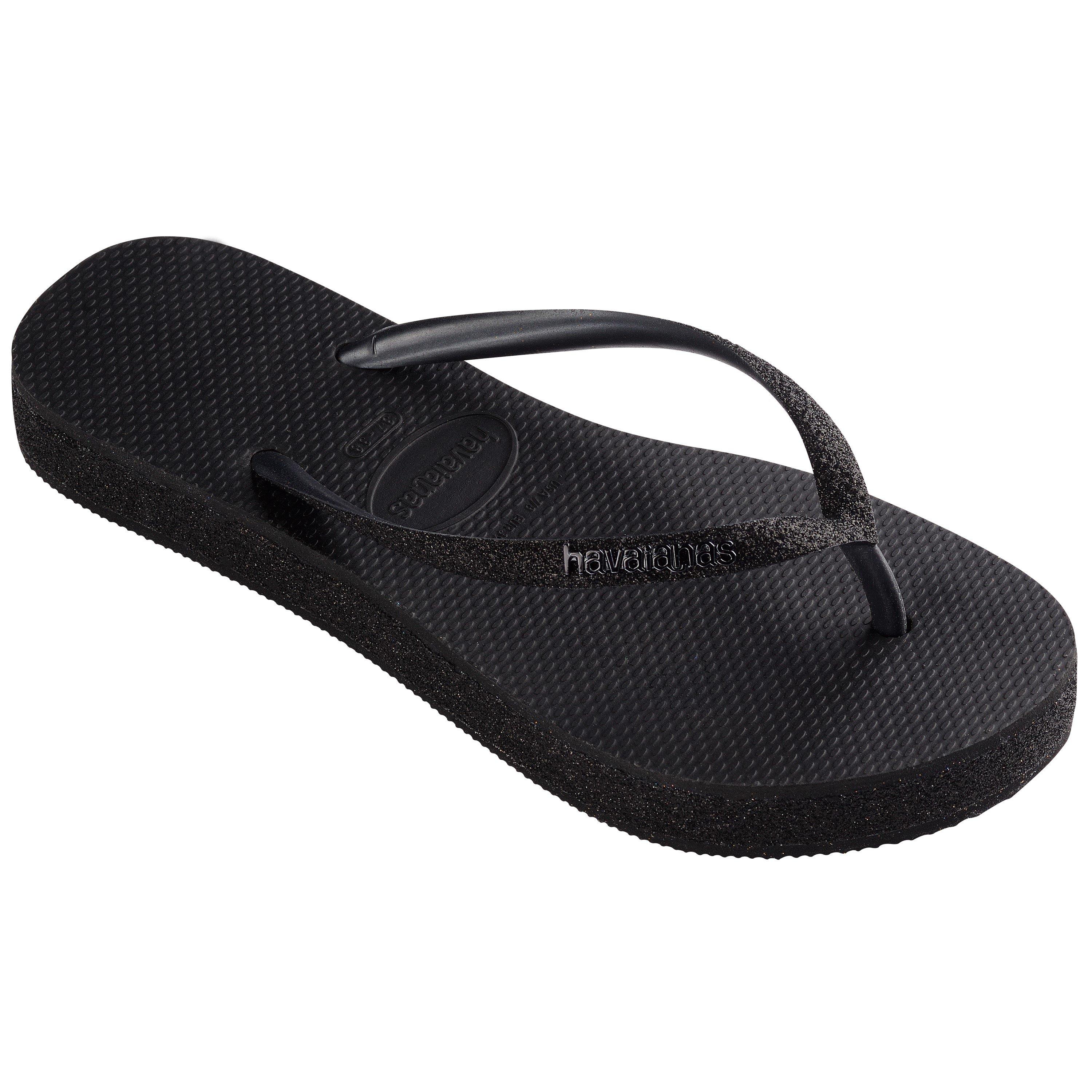 Zwart - Havaianas - Hav. Slim Flatform Sparkle Black 35 Flip Flops Womens - 2