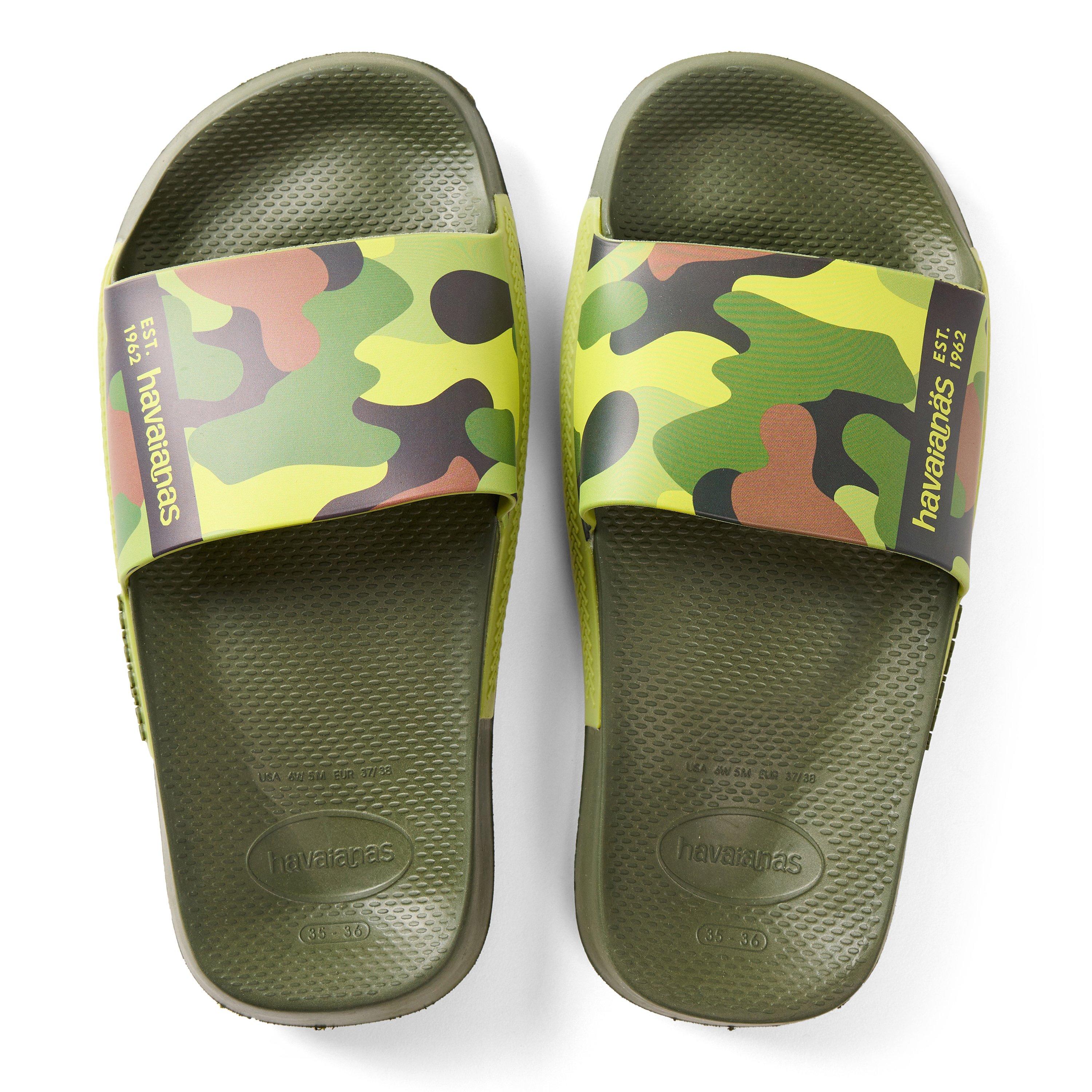 Green - Havaianas - Hav. Slide Print Green 35/36 Flip Flops Womens - 4