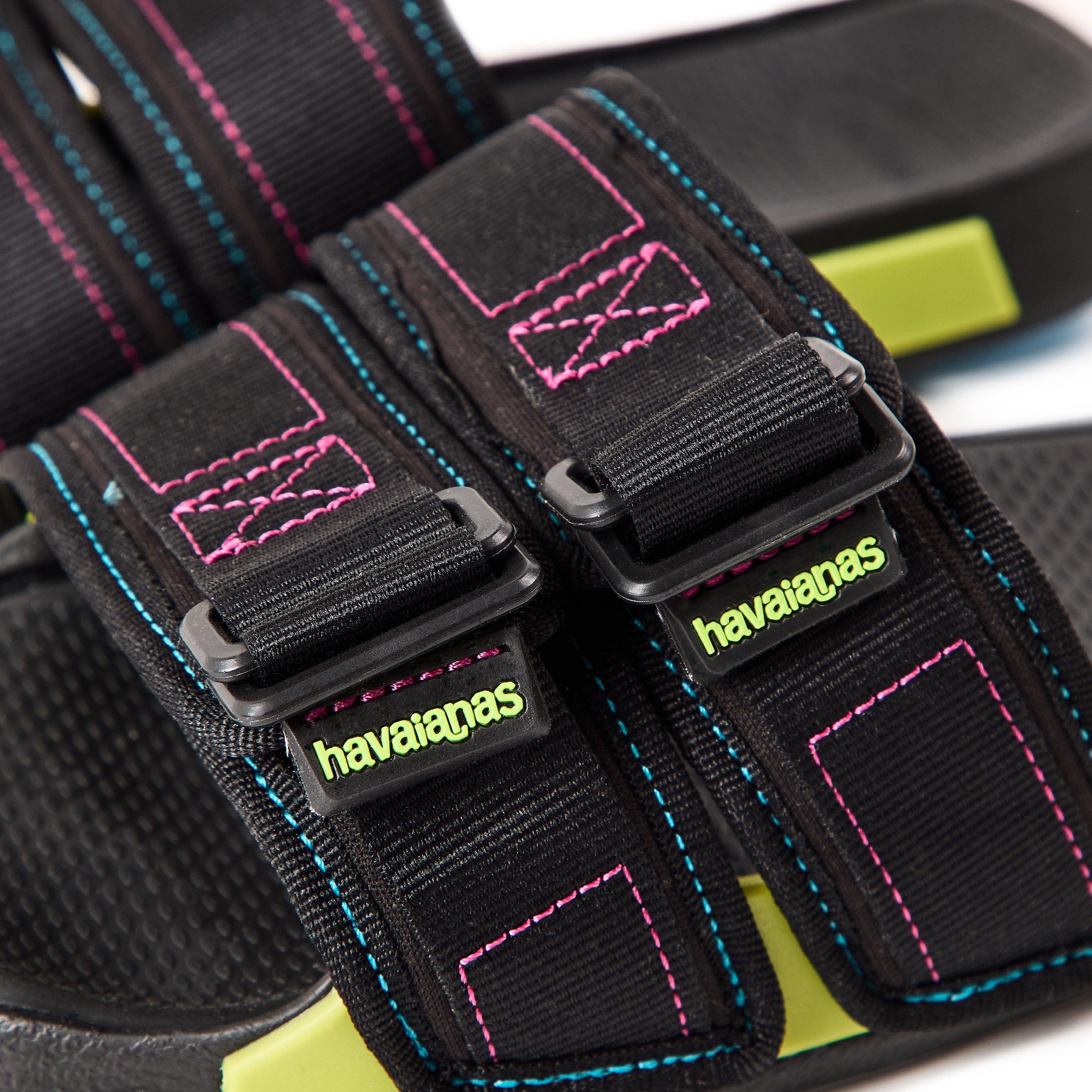 Zwart - Havaianas - Hav. Slide Reloaded Black 35/36 Flip Flops Womens - 3