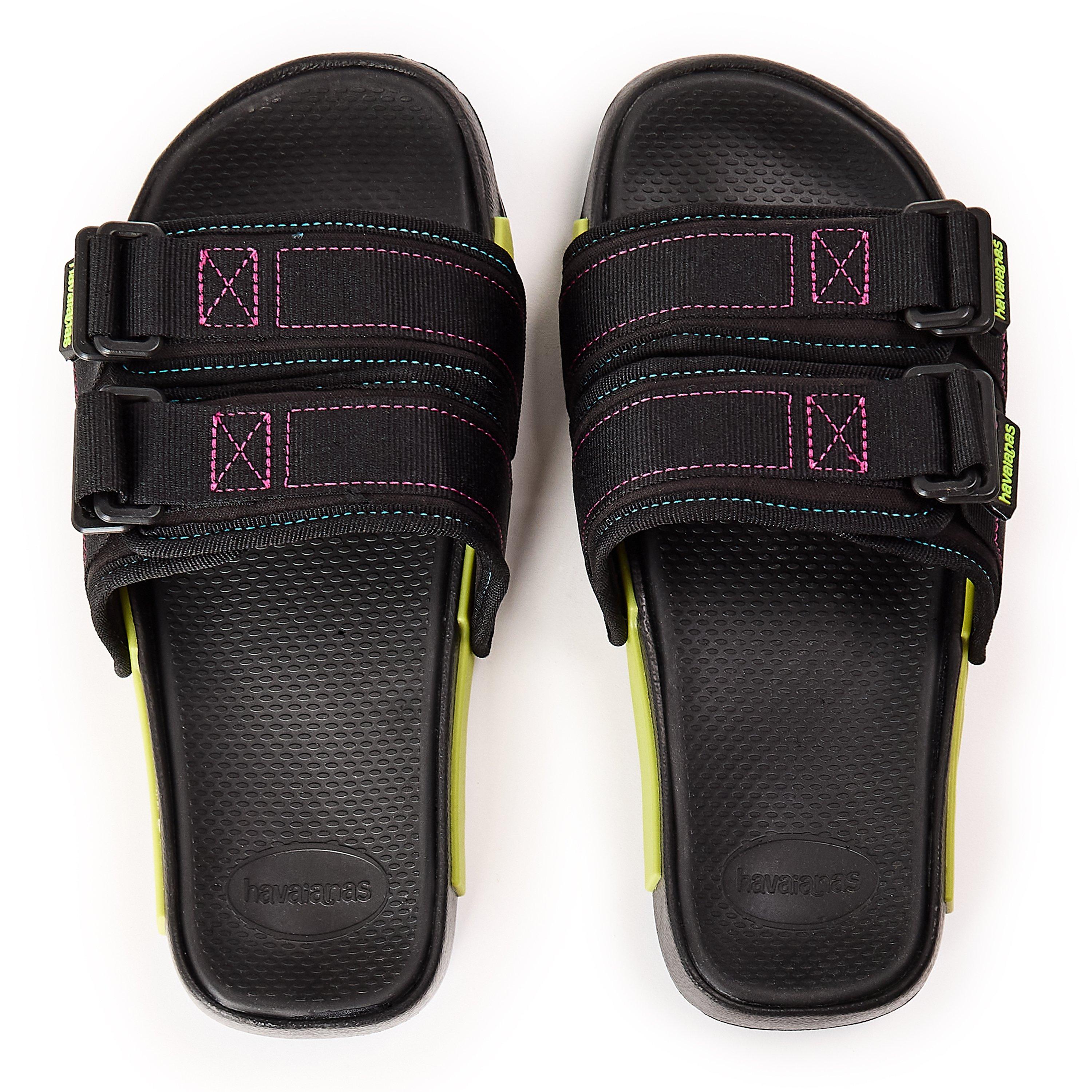 Zwart - Havaianas - Hav. Slide Reloaded Black 35/36 Flip Flops Womens - 4