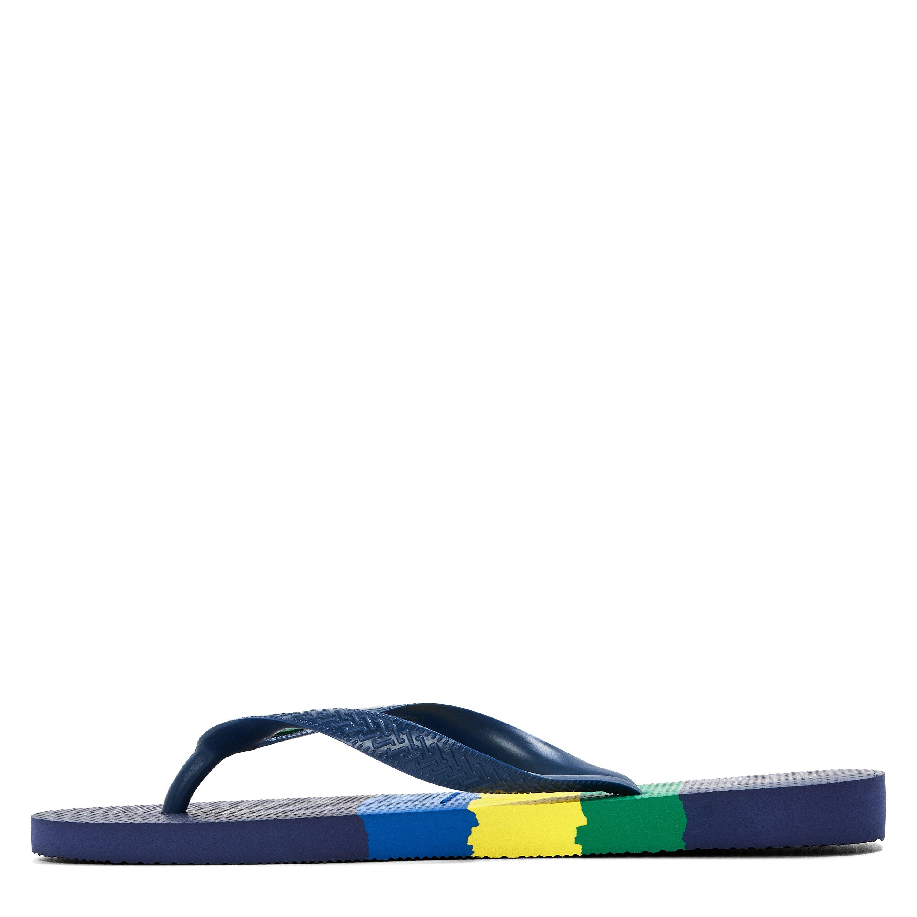  Navy Blue - Havaianas - Hav. Brasil Tech Ii Navy Blue 39/40 Flip Flops Womens - 2
