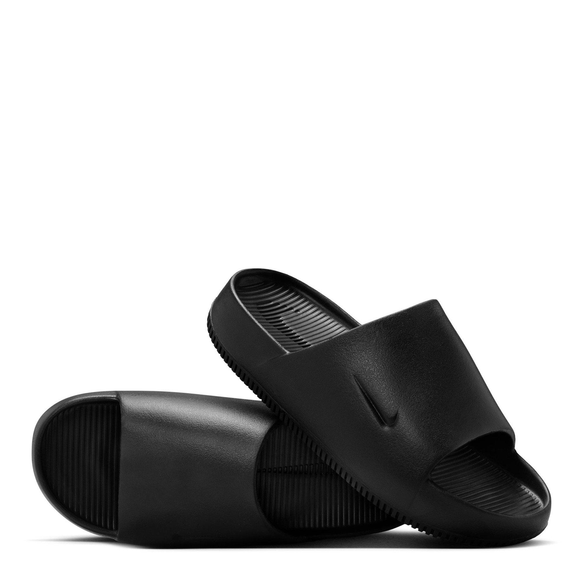 Black - Nike - Calm Womens Slide Sandals - 4