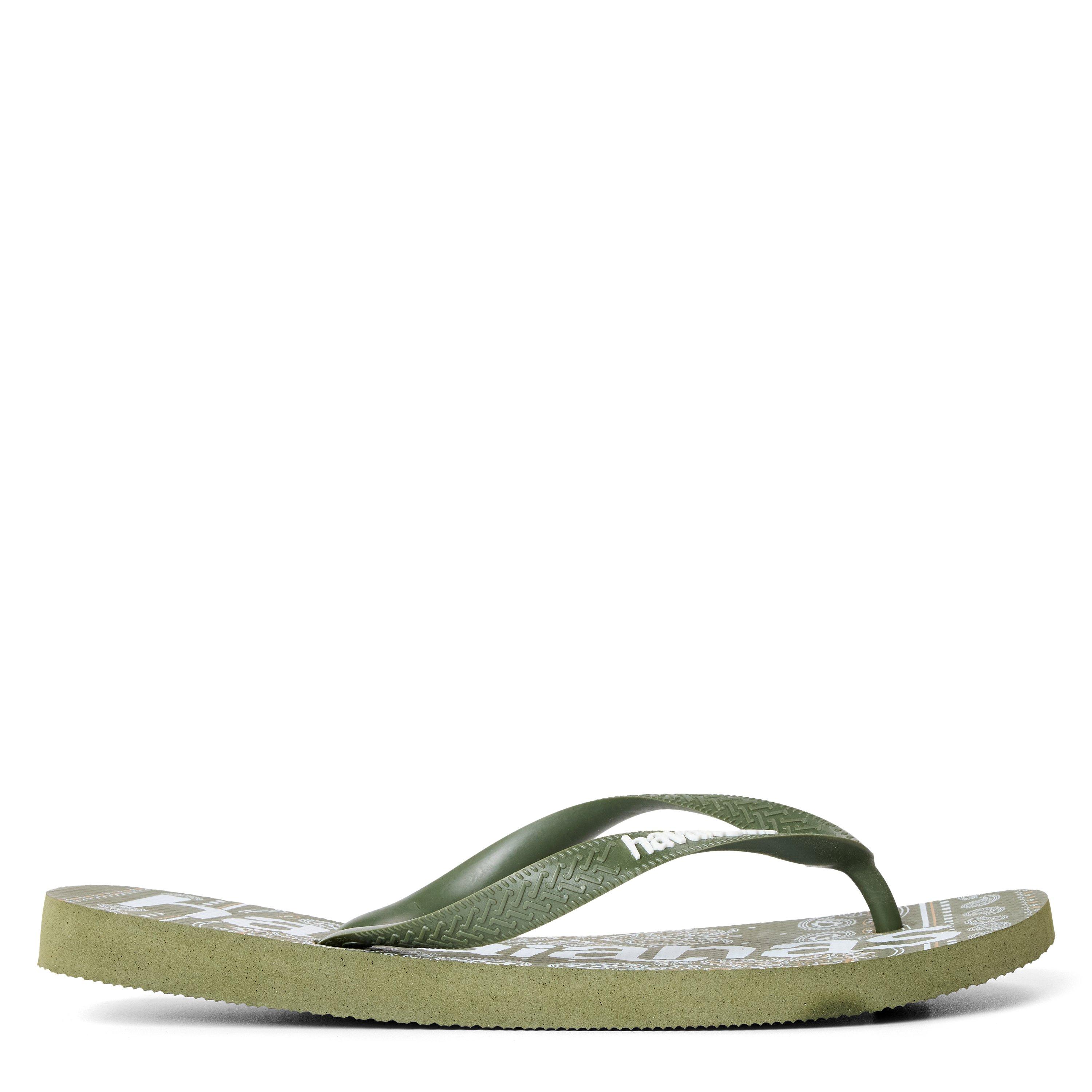 Green - Havaianas - Hav. Top Logomania Fashion Green 41 Flip Flops Womens - 1