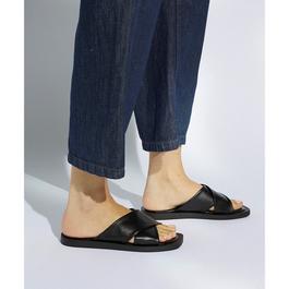 Dune London Licorice Slide Sandals