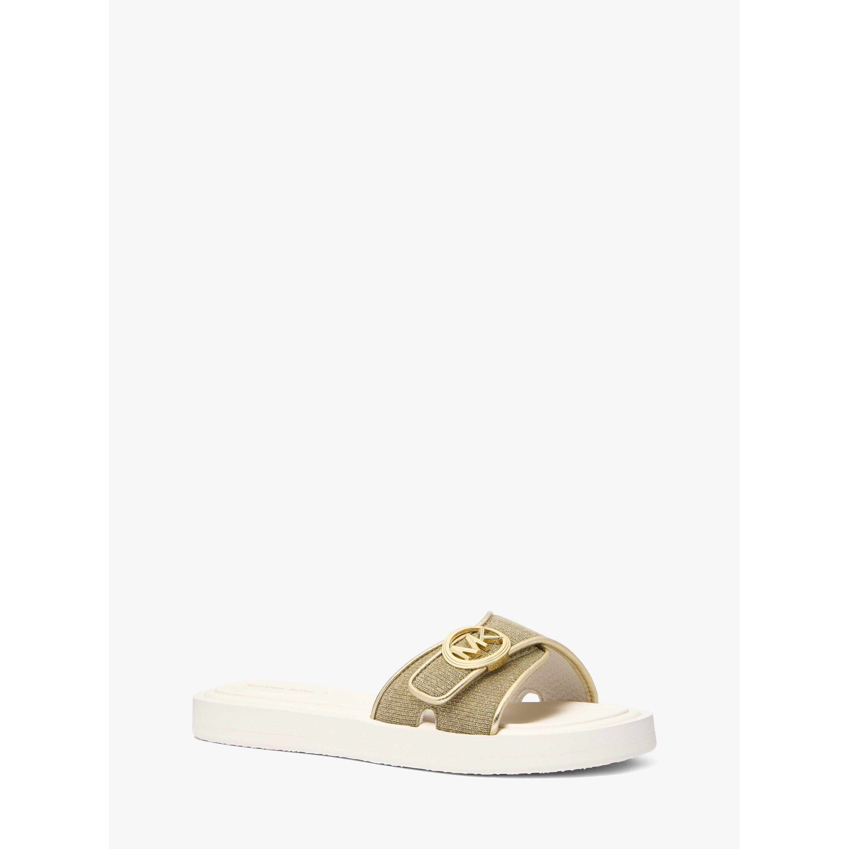 Pale Gold - MICHAEL Michael Kors - Women's Slide Pool Sliders - 1