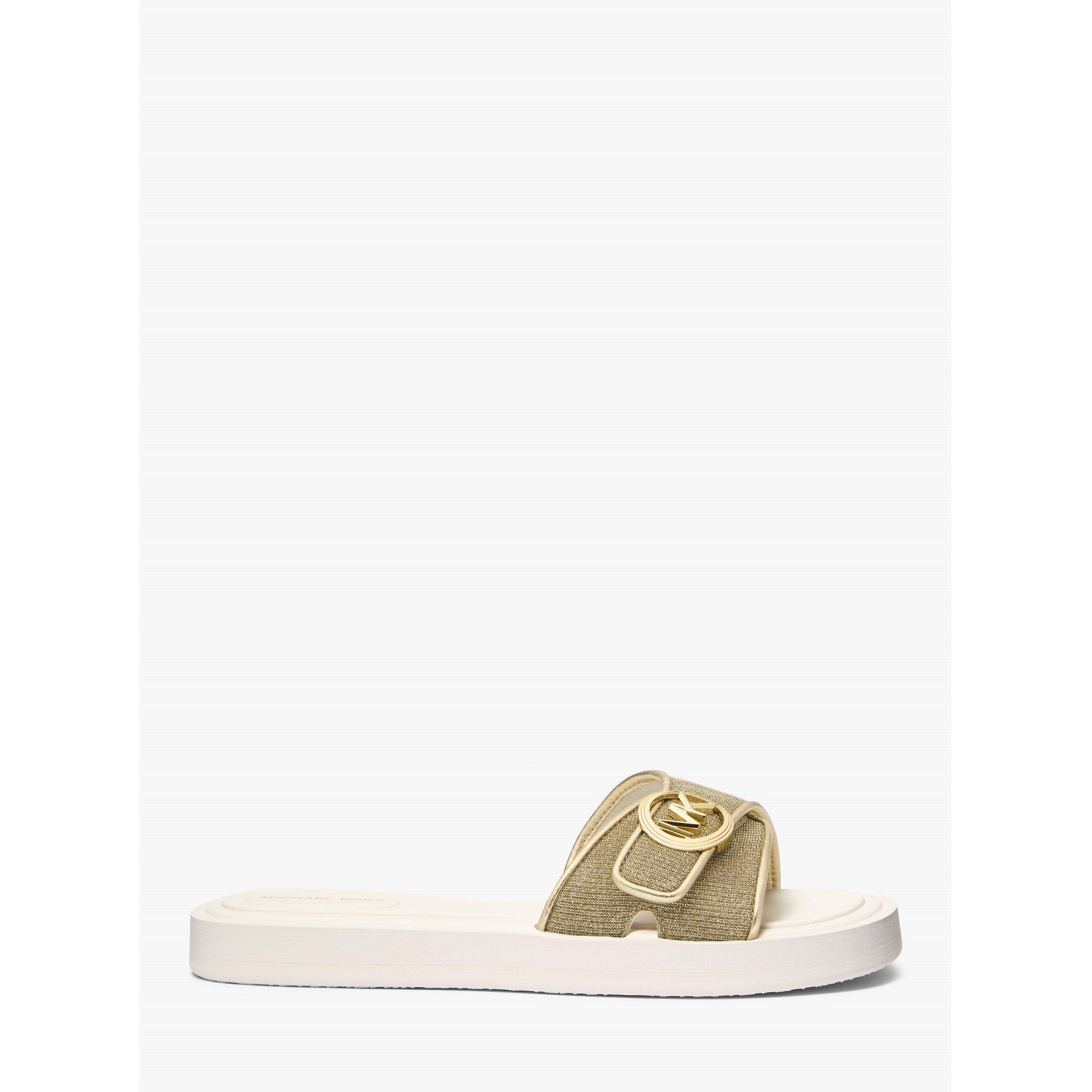 Pale Gold - MICHAEL Michael Kors - Women's Slide Pool Sliders - 2