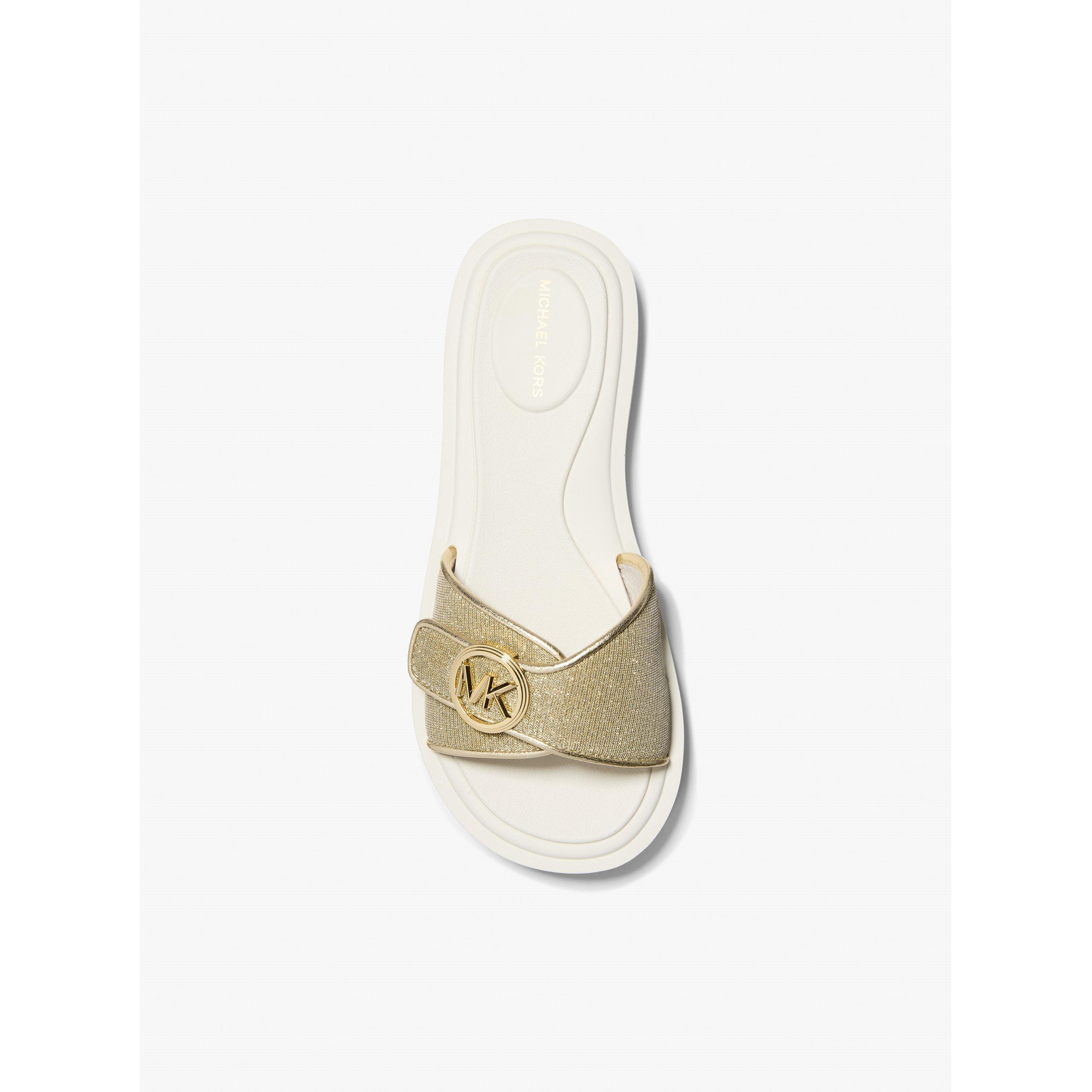 Pale Gold - MICHAEL Michael Kors - Women's Slide Pool Sliders - 3