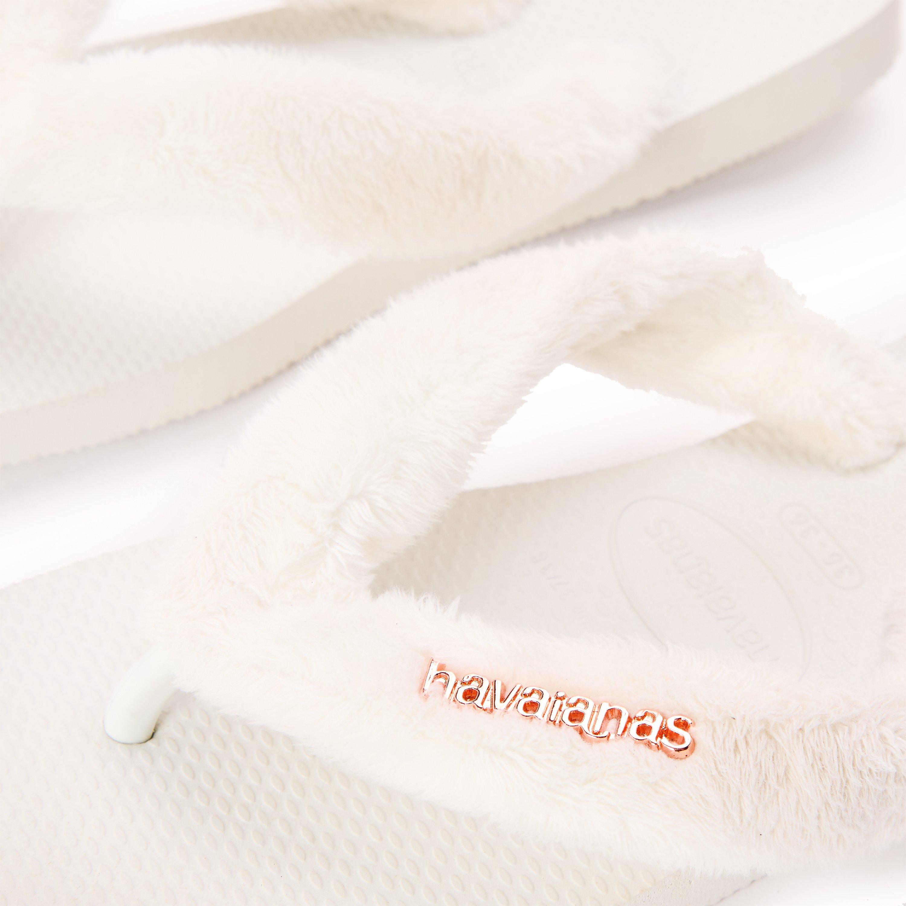Uffy White - Havaianas - Havaianas Hav. Top Home Fluffy White 35/36 Flip Flops Womens - 3