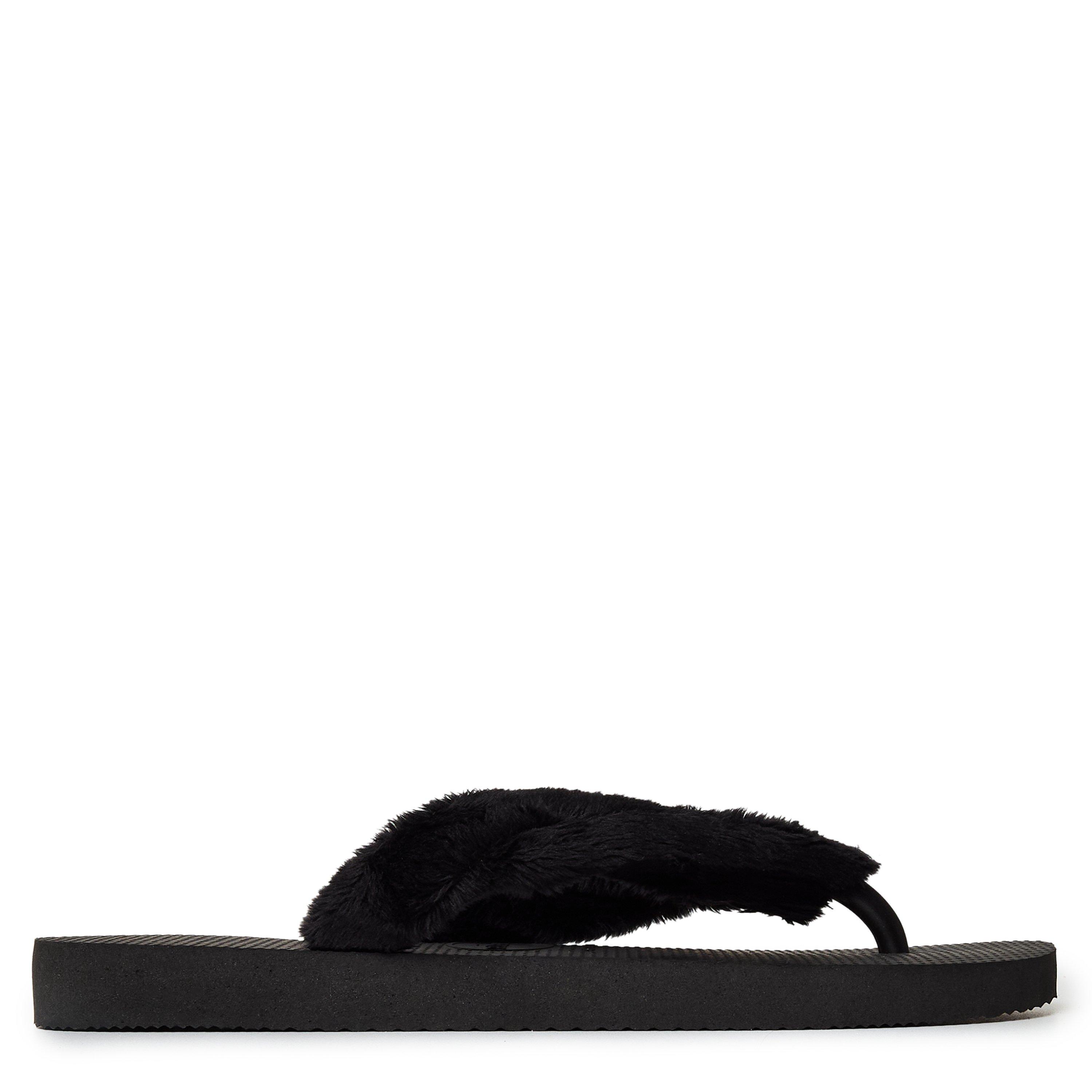 Black - Havaianas - Hav. Top Home Fluffy Black 35/36 Flip Flops Womens - 1