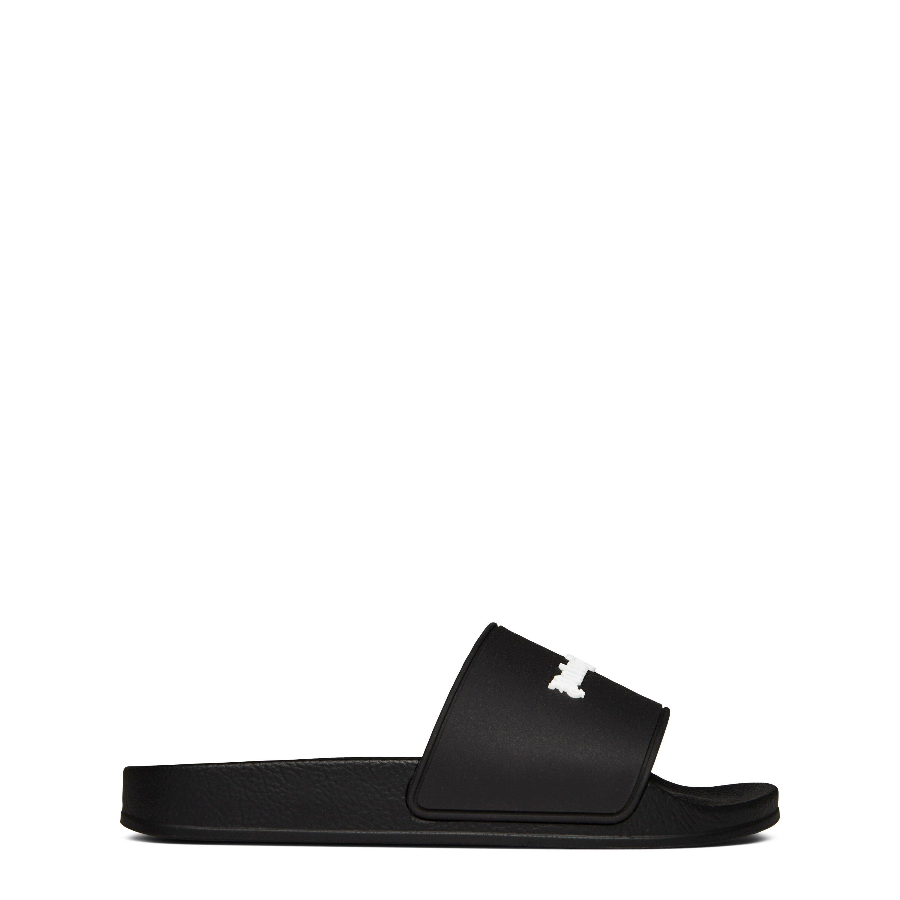 Palm Angels Monogram Pool Slider - Black White - Size 5 (38)