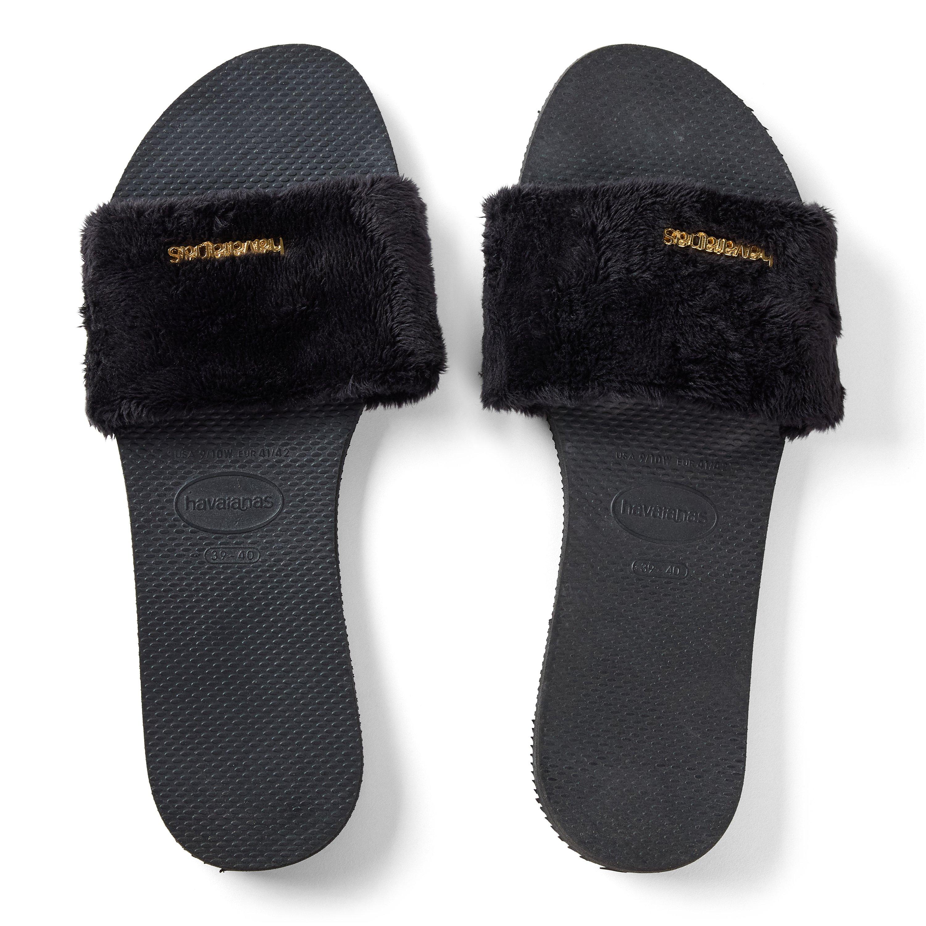 Schwarz - Havaianas - Hav. You Malta Cozy Black 39/40 Flip Flops Womens - 4