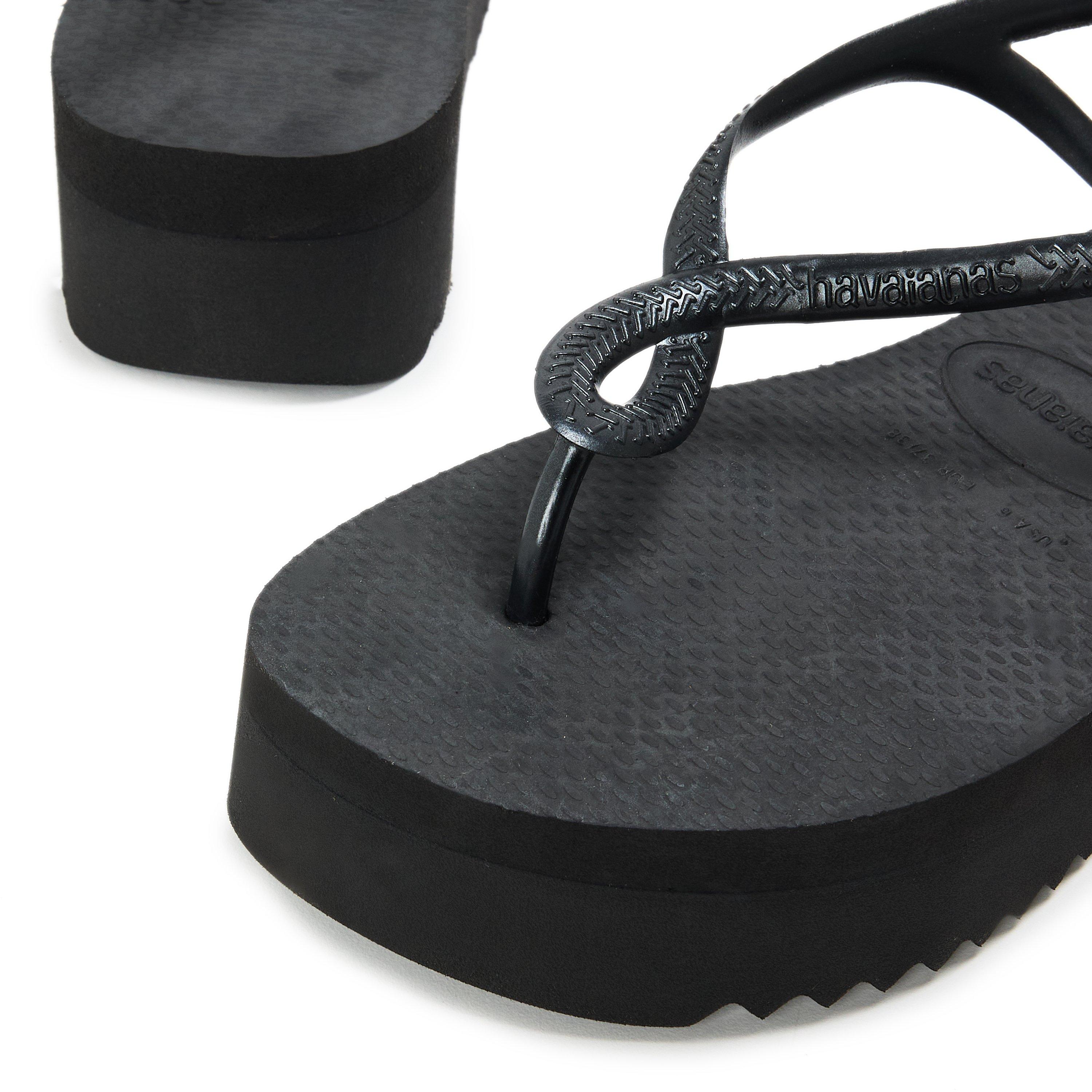Black - Havaianas - Hav. Luna Platform Cool Black 35/36 Flip Flops Womens - 3