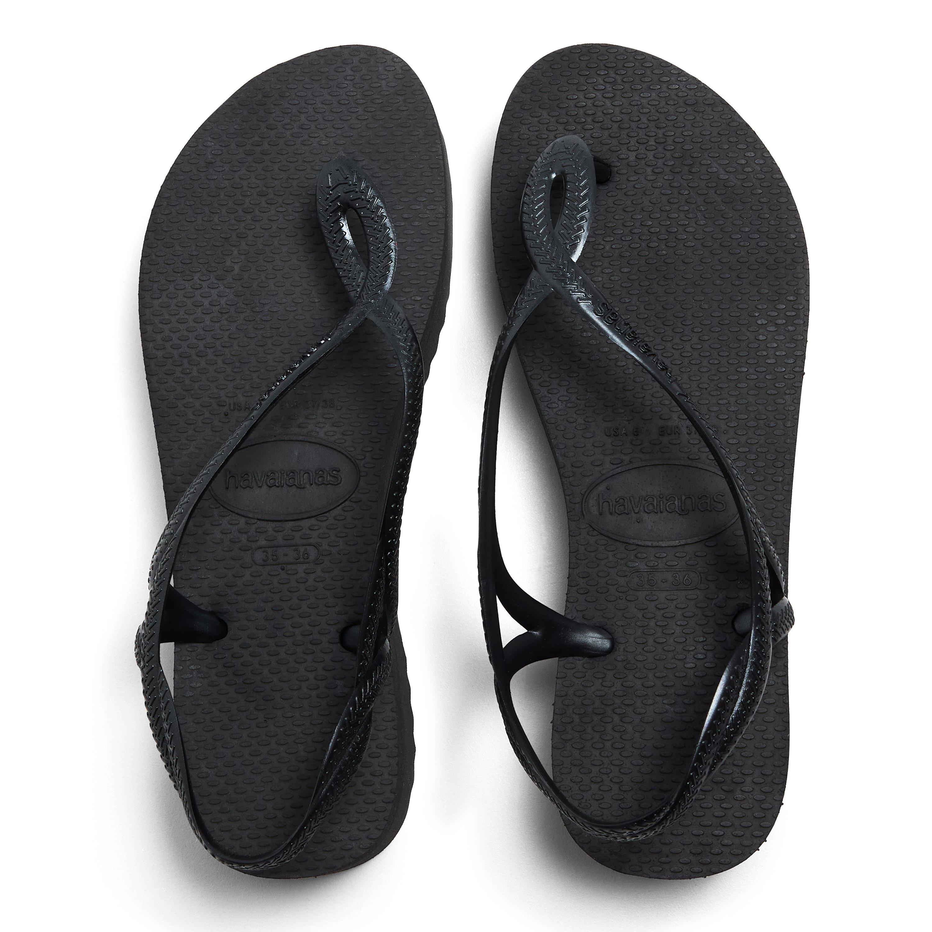 Black - Havaianas - Hav. Luna Platform Cool Black 35/36 Flip Flops Womens - 4