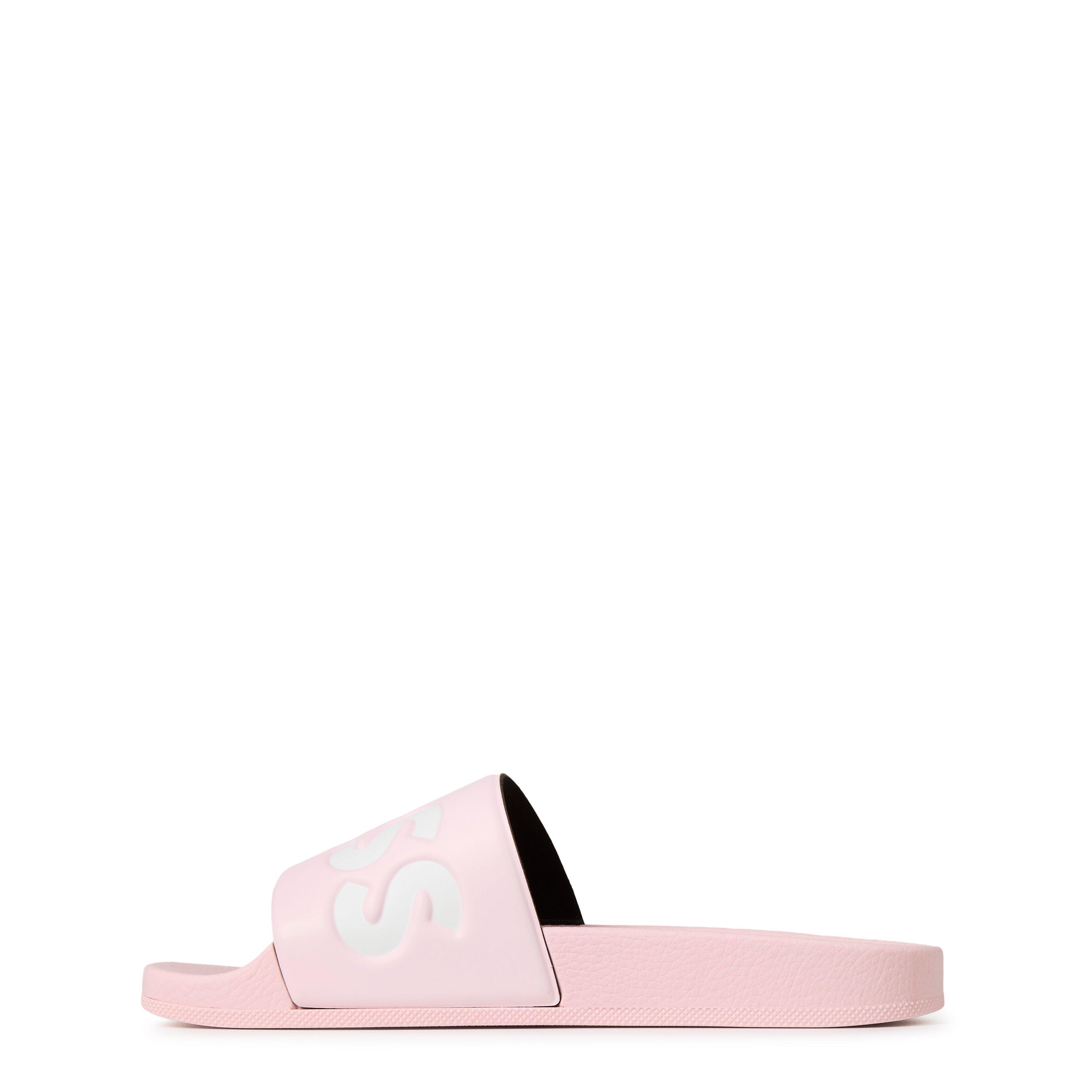 Pink - Boss - Women's Aryeh Open-Toe Slip-On Sliders - 2