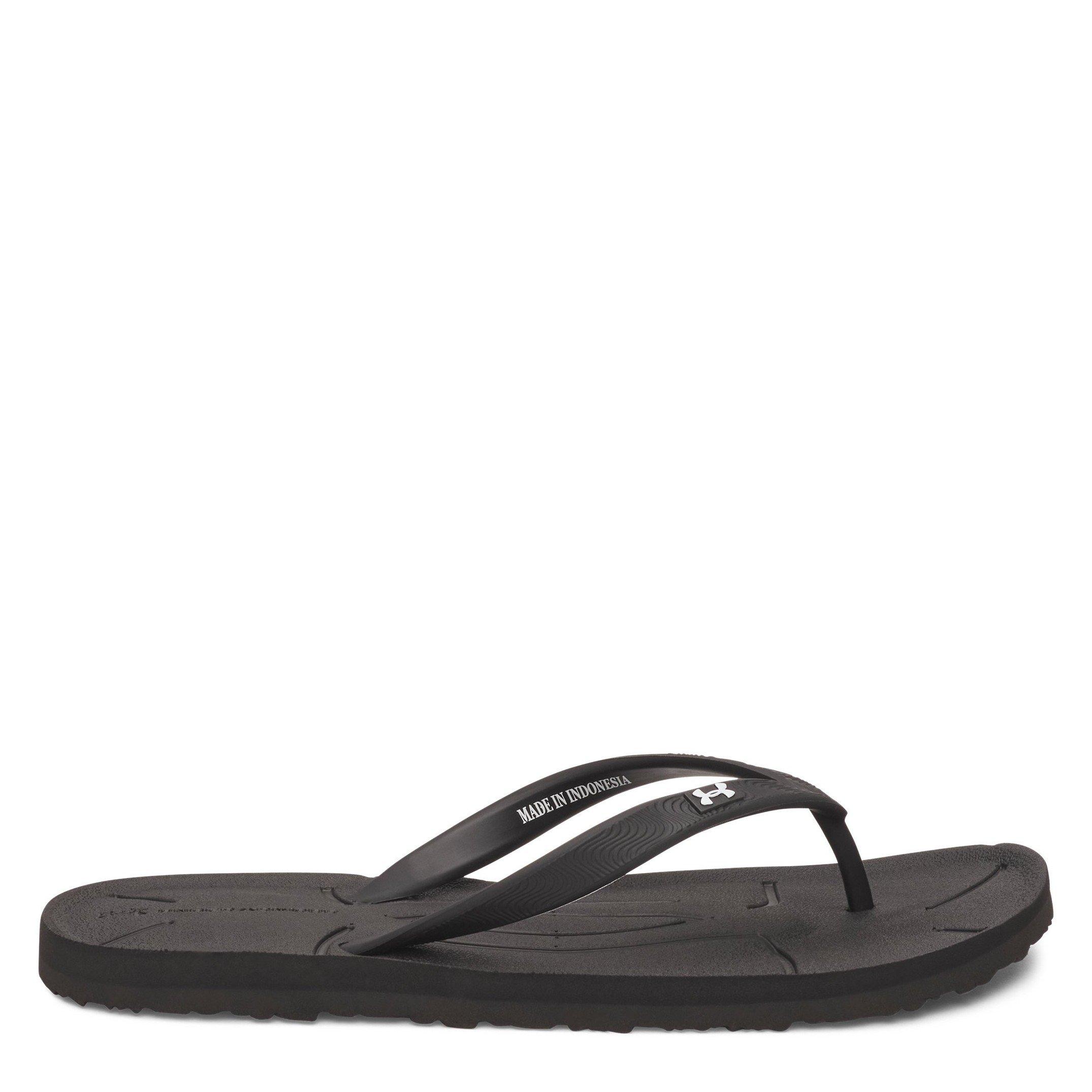 Black/Blk/White - Under Armour - Women's Sarasota Flip Flops - 1