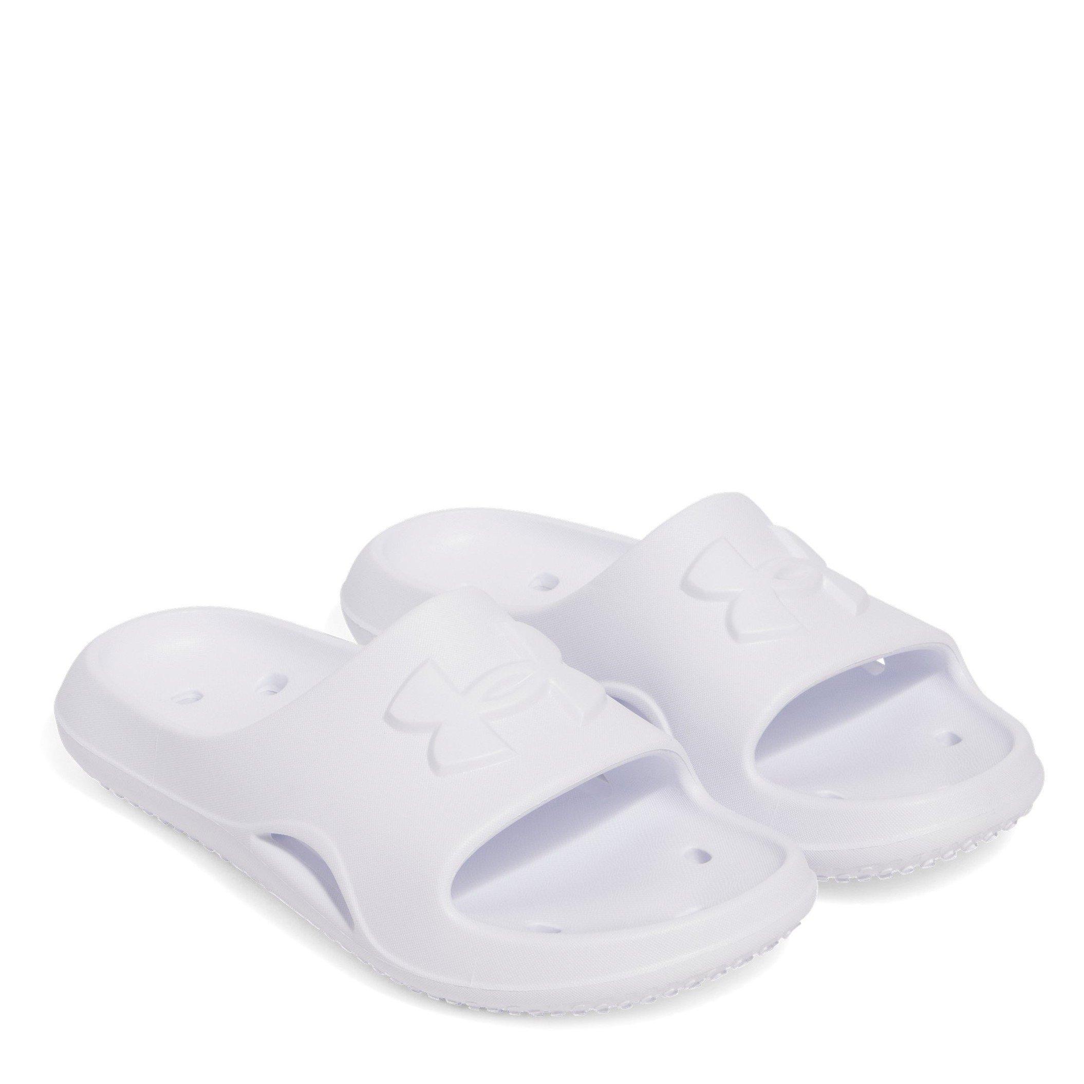 White/Wht/White - Under Armour - Women's Locker V SL Sliders - 5