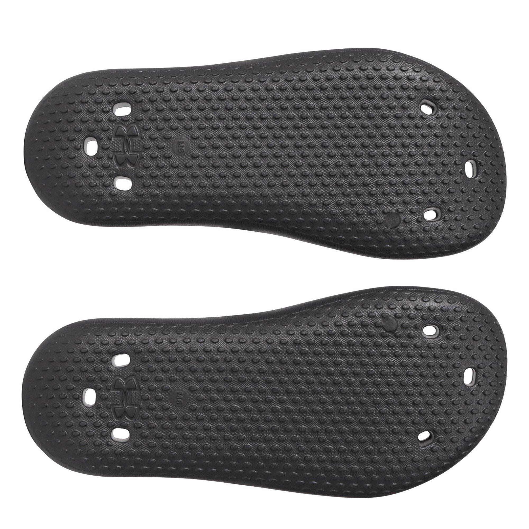 Black/Blk/Black - Under Armour - Women's Locker V SL Sliders - 3