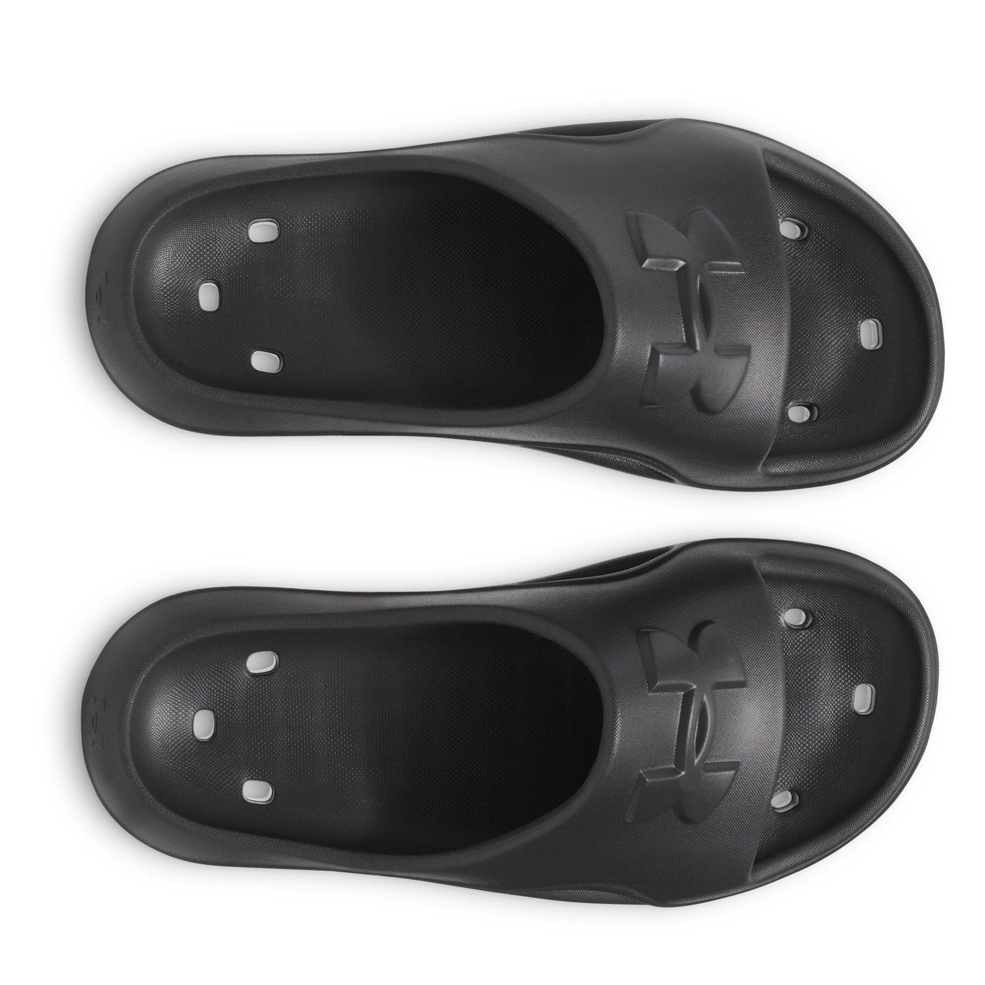 Black/Blk/Black - Under Armour - Women's Locker V SL Sliders - 4